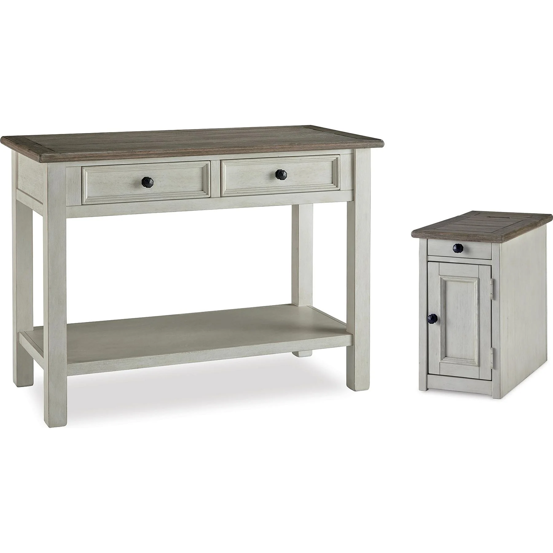 Signature Design by Ashley Bolanburg T637T7 Sofa Table and Chair Side End Table - Image 1