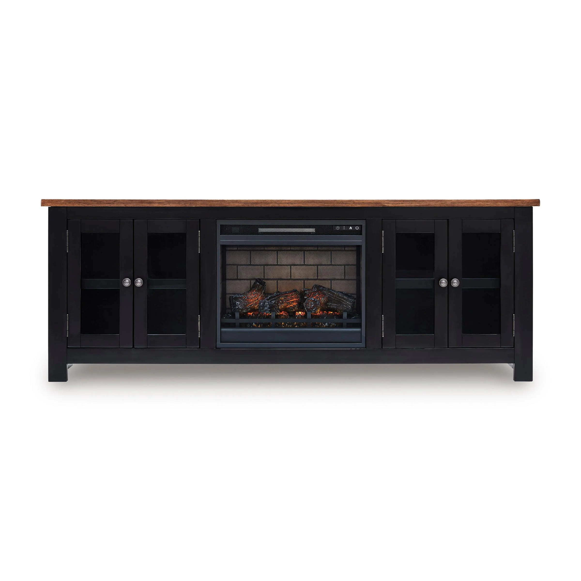 Signature Design by Ashley Wildenauer W664W1 76" TV Stand with Electric Fireplace - Image 1