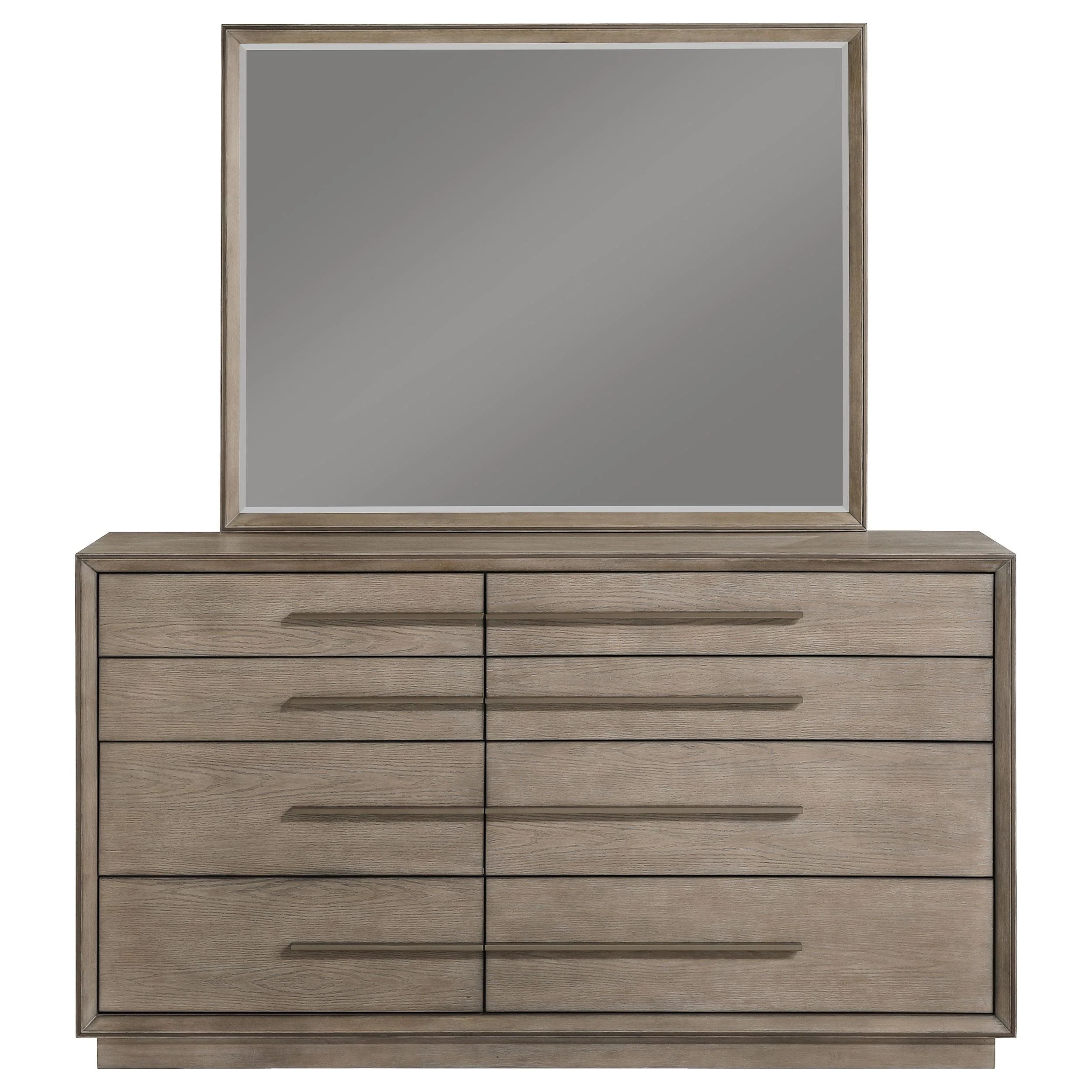 Coaster Furniture Durango 223273M 8-Drawer Dresser and Mirror - Taupe Oak - Image 2