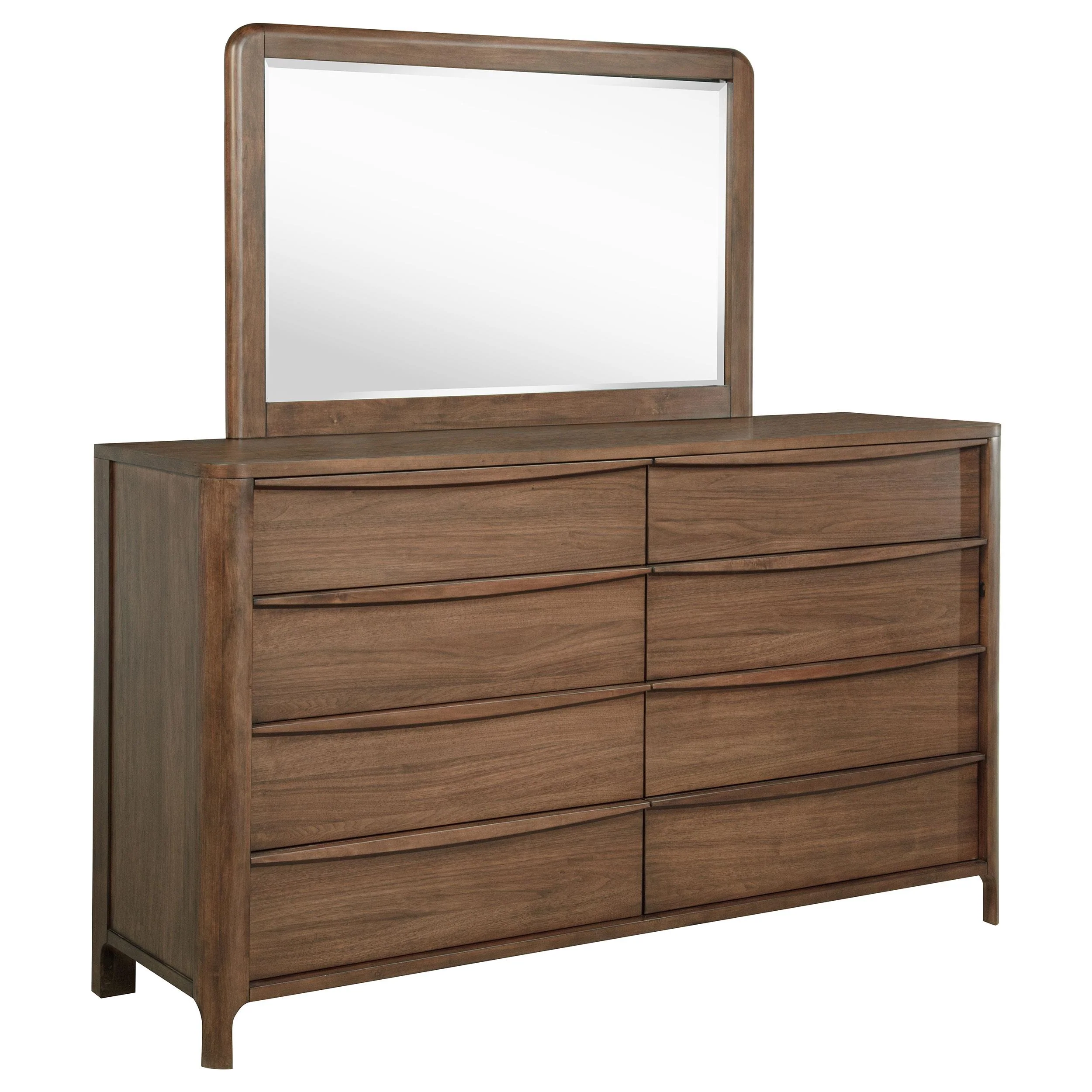 Coaster Furniture Maderia 223323M 8-Drawer Dresser and Mirror – Walnut