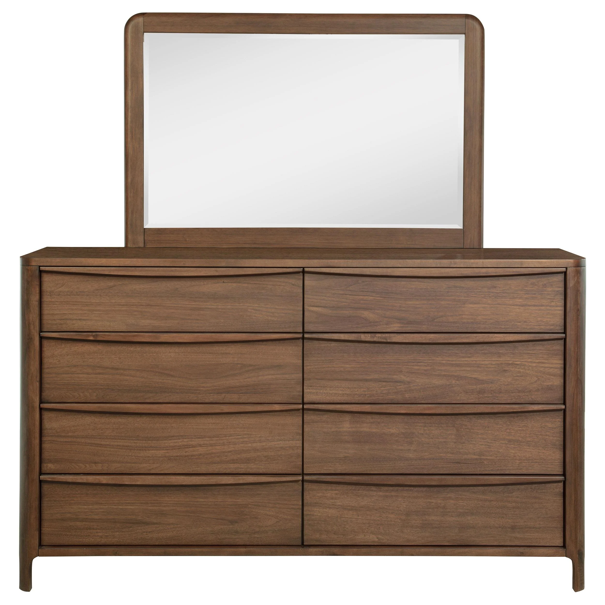 Coaster Furniture Maderia 223323M 8-Drawer Dresser and Mirror - Walnut - Image 2
