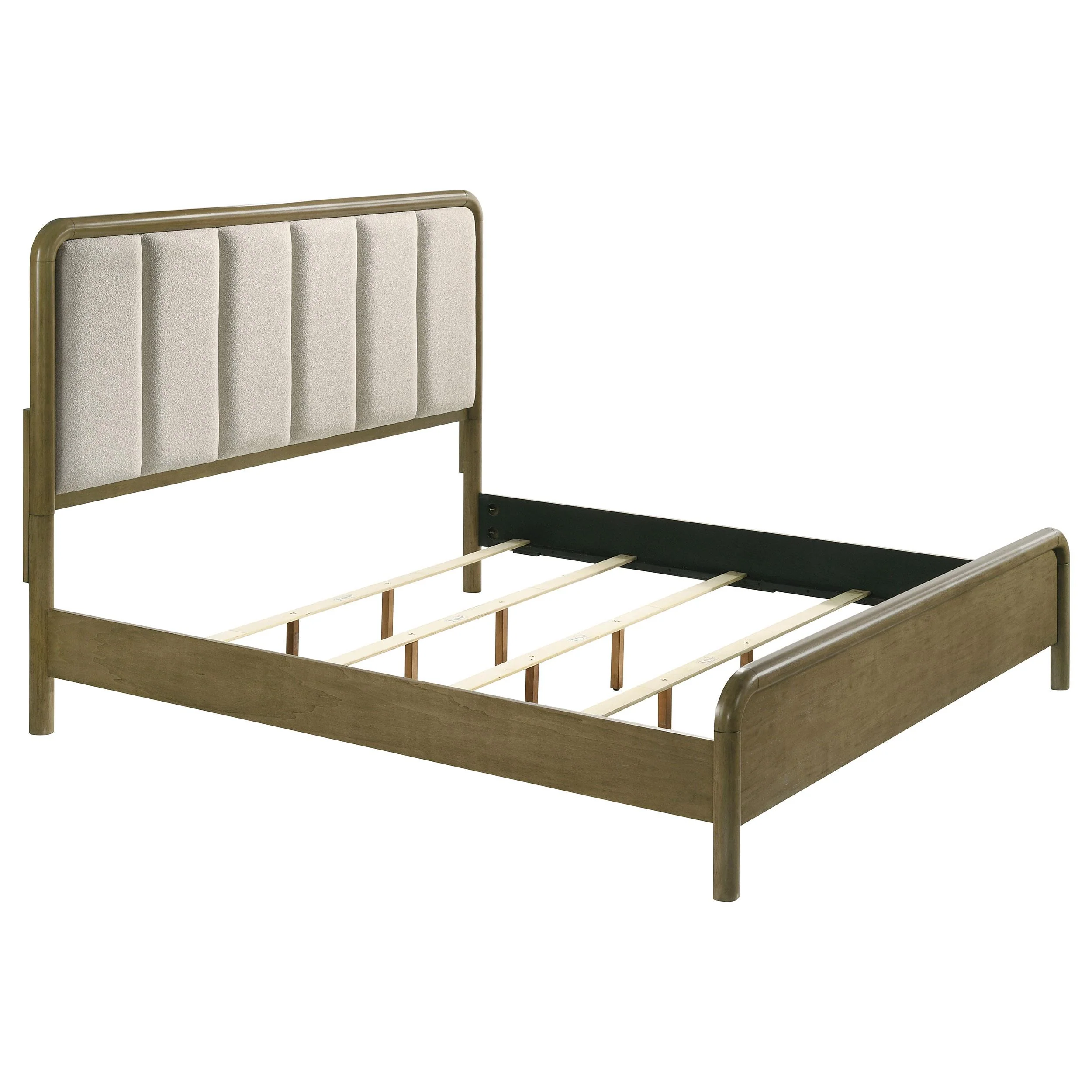 Coaster Furniture Amsbury 224271Q 59-inch Upholstered Queen Bed - Nutmeg - Image 1