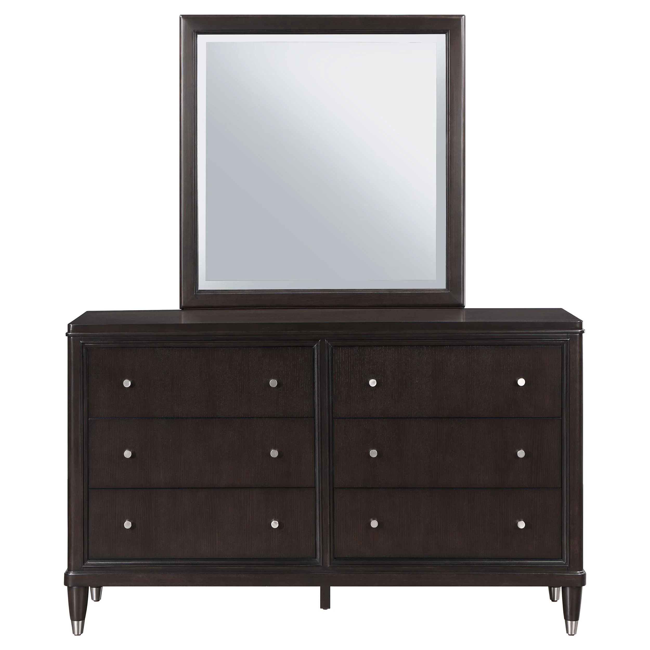 Coaster Furniture Emberlyn 223063M 6-Drawer Dresser with Mirror - Brown - Image 2