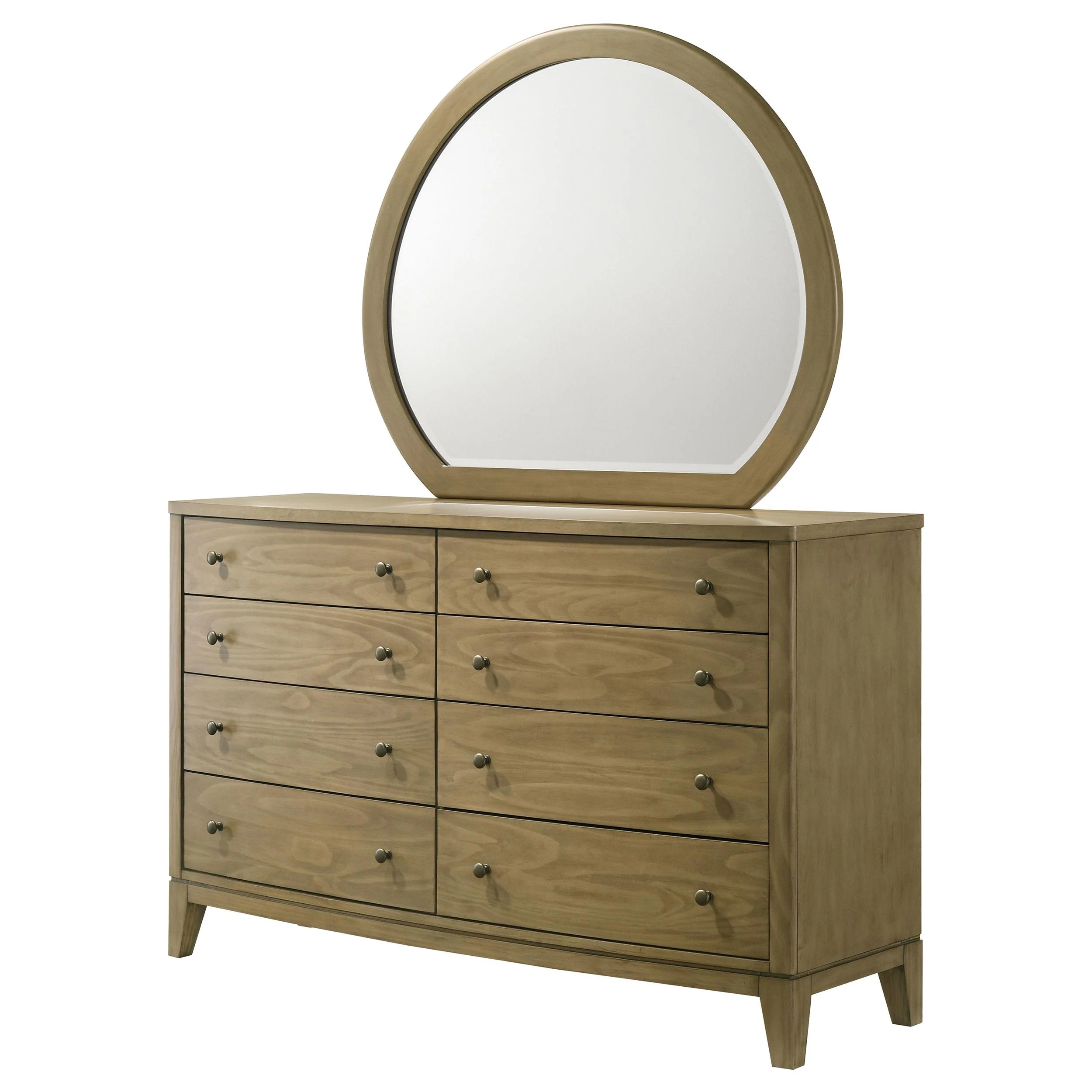 Coaster Furniture Granada 224923M 8-Drawer Dresser and Mirror - Natural Pine - Image 3
