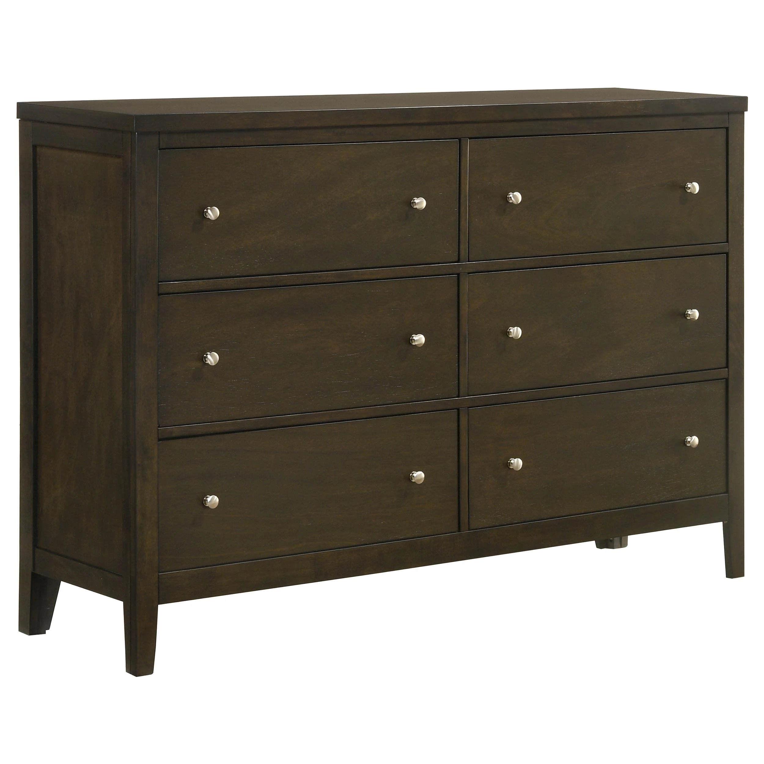 Coaster Furniture Wilkes 224423 6-Drawer Dresser Cabinet – Dark Cocoa