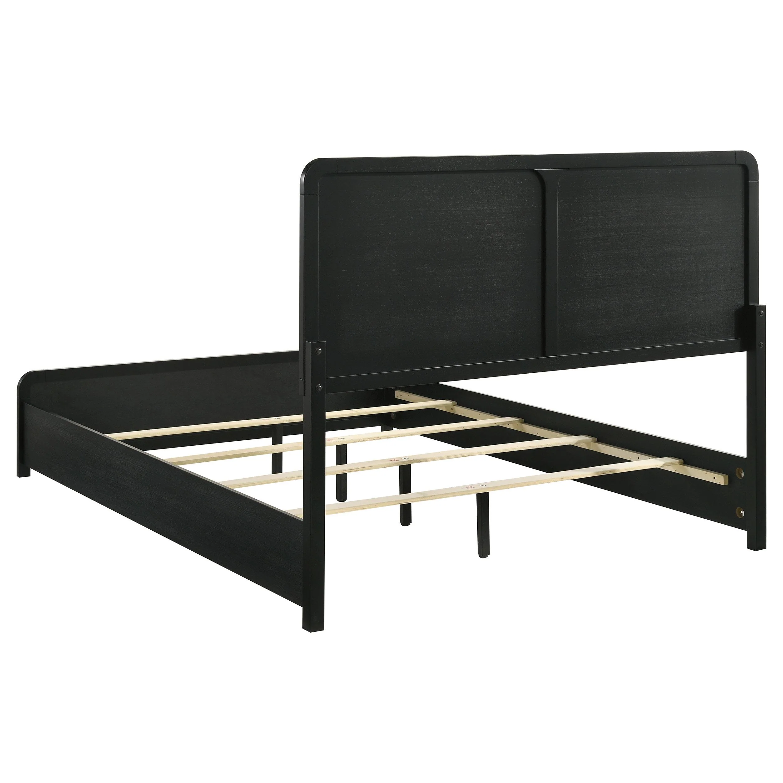 Coaster Furniture Cavelle 223661KE 51-inch Upholstered Eastern King Bed - Black - Image 3