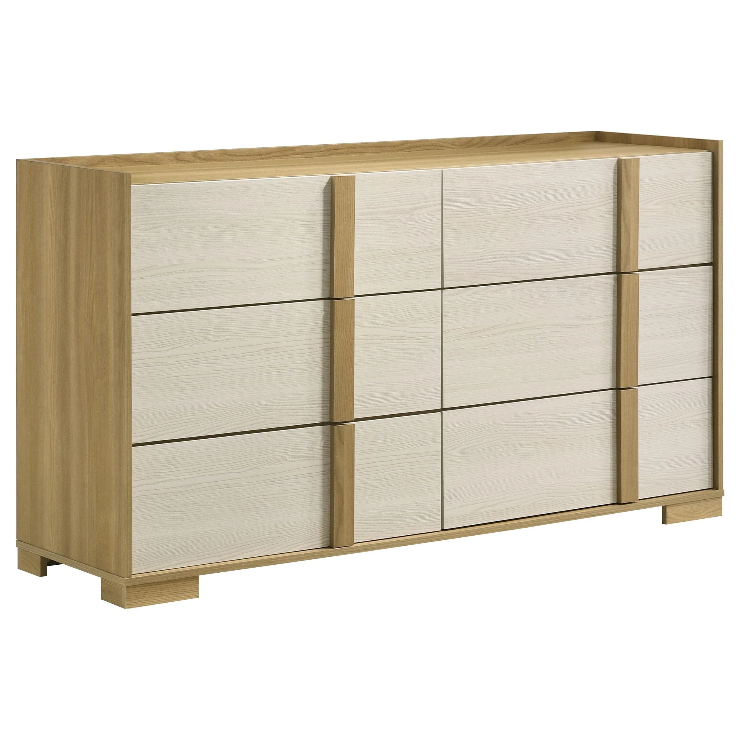 Coaster Furniture Hyland 215653 6-Drawer Dresser – Natural