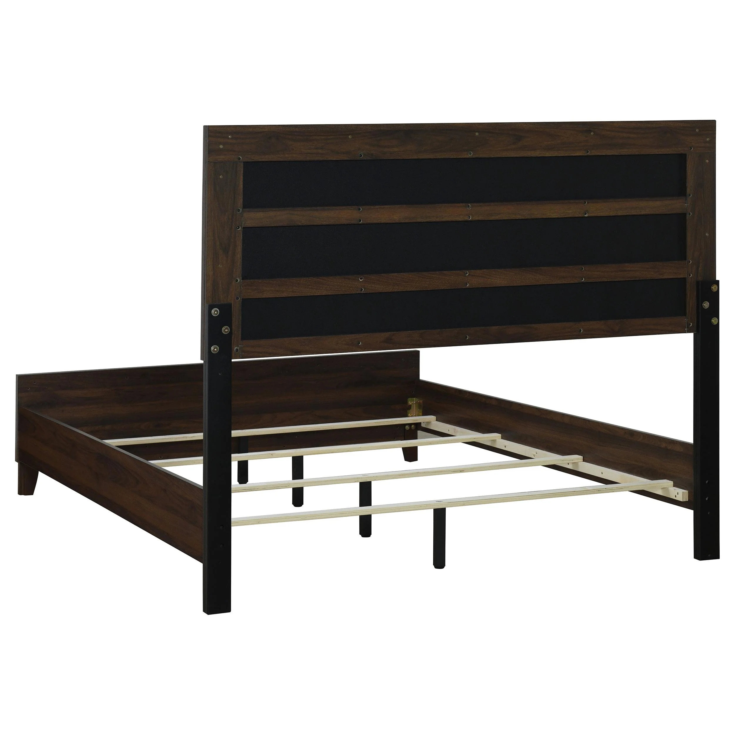 Coaster Furniture Welsley 223441KE 50-inch Upholstered Eastern King Bed - Walnut - Image 3
