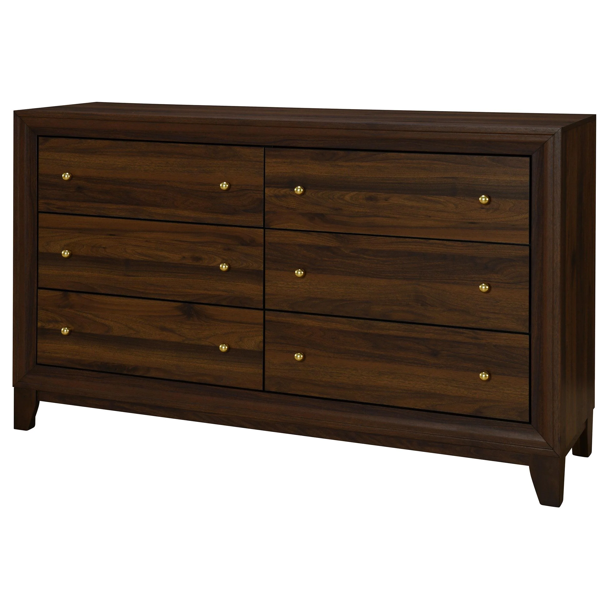 Coaster Furniture Welsley 223443 6-Drawer Dresser Cabinet - Walnut - Image 2