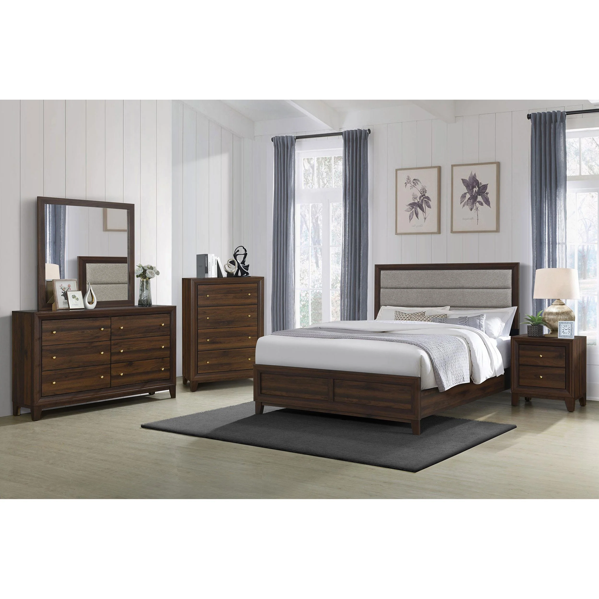 Coaster Furniture Welsley 223444 Dresser Mirror - Walnut - Image 2