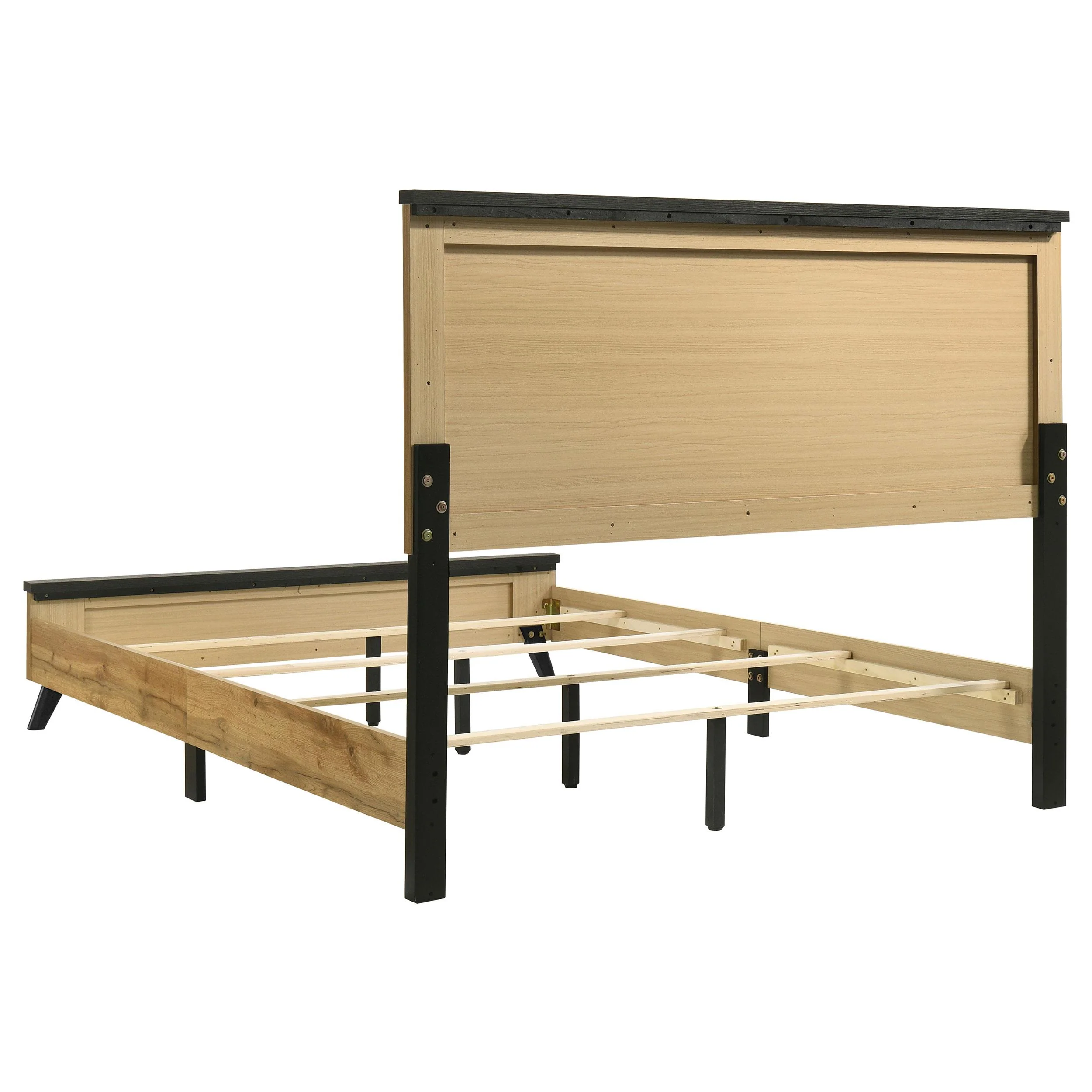 Coaster Furniture Kaywood 225001Q 52-inch Queen Panel Bed - Natural Pine - Image 3