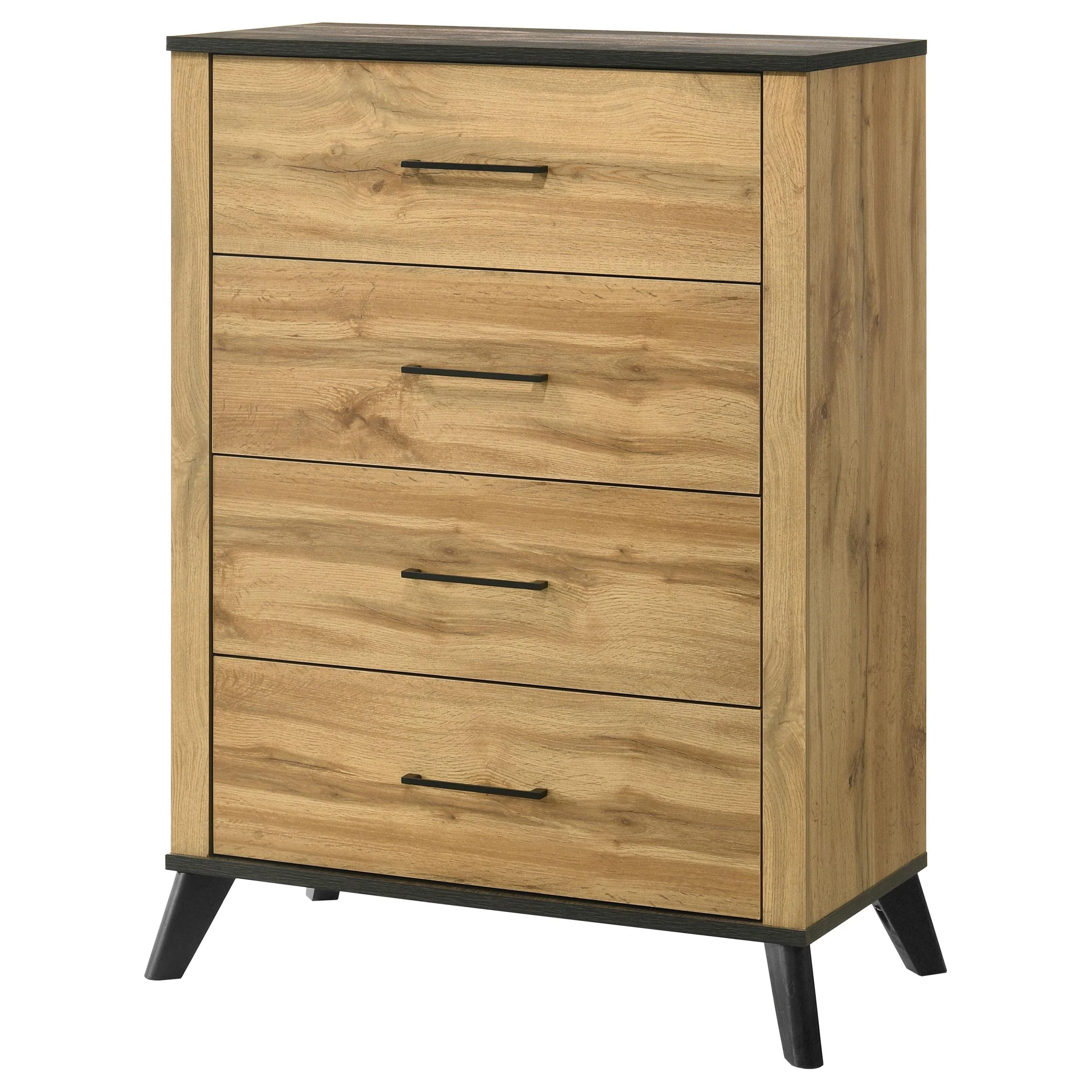 Coaster Furniture Kaywood 225005 4-Drawer Bedroom Chest of Drawers - Natural Pine - Image 3