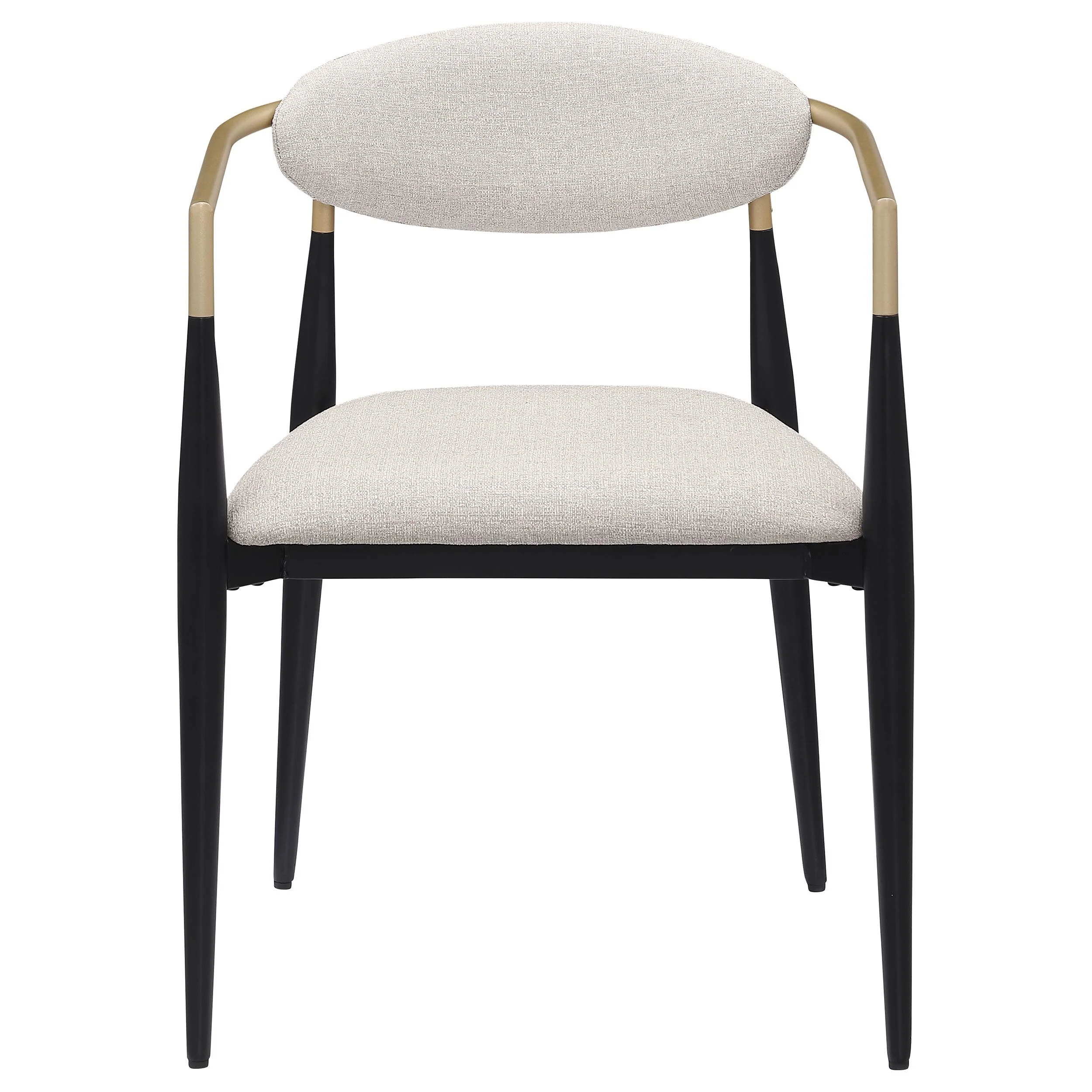 Coaster Furniture Alexis 182692 Fabric Upholstered Dining Arm Chair - Beige - Image 2