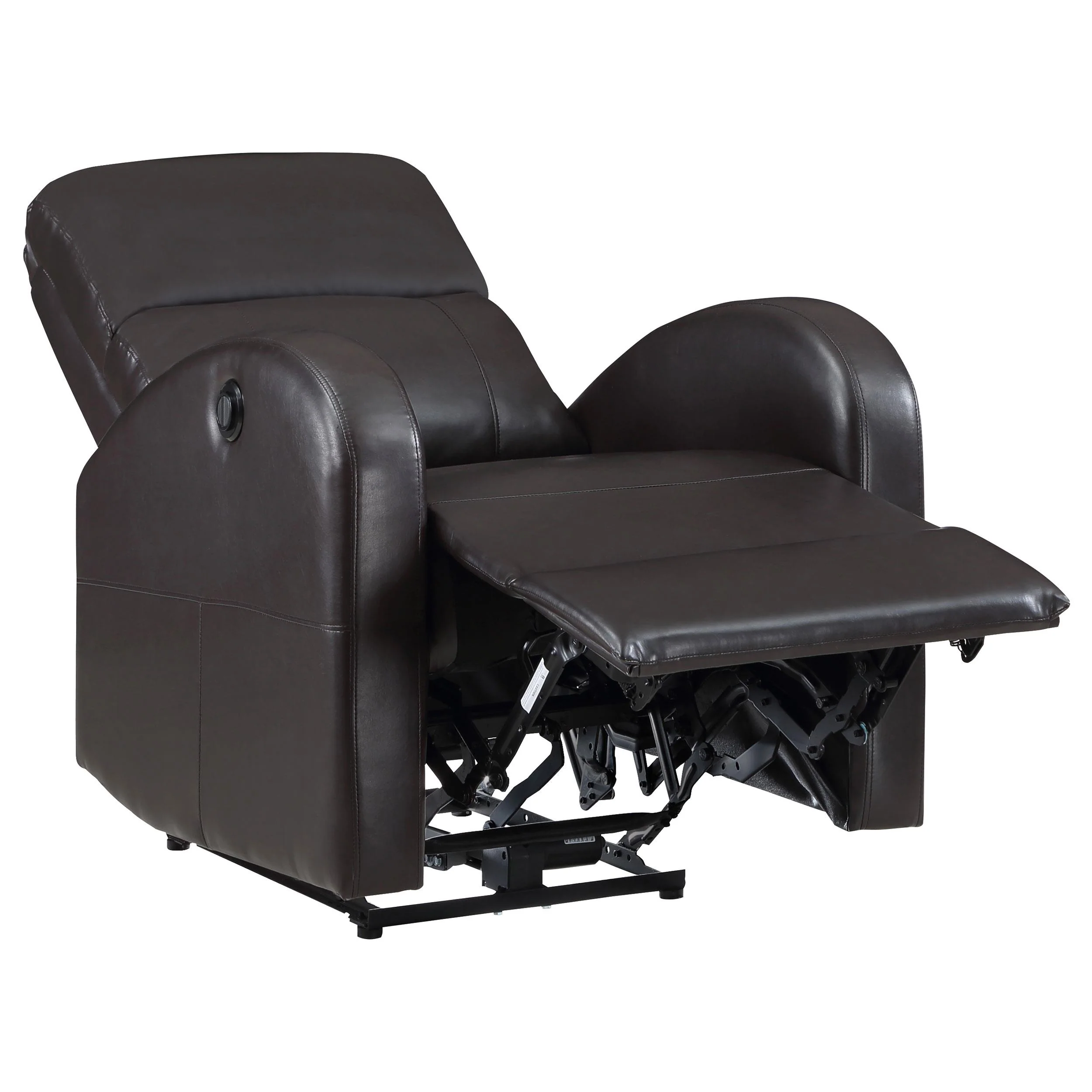 Coaster Furniture Grant 601500P Upholstered Power Recliner Chair - Brown - Image 3