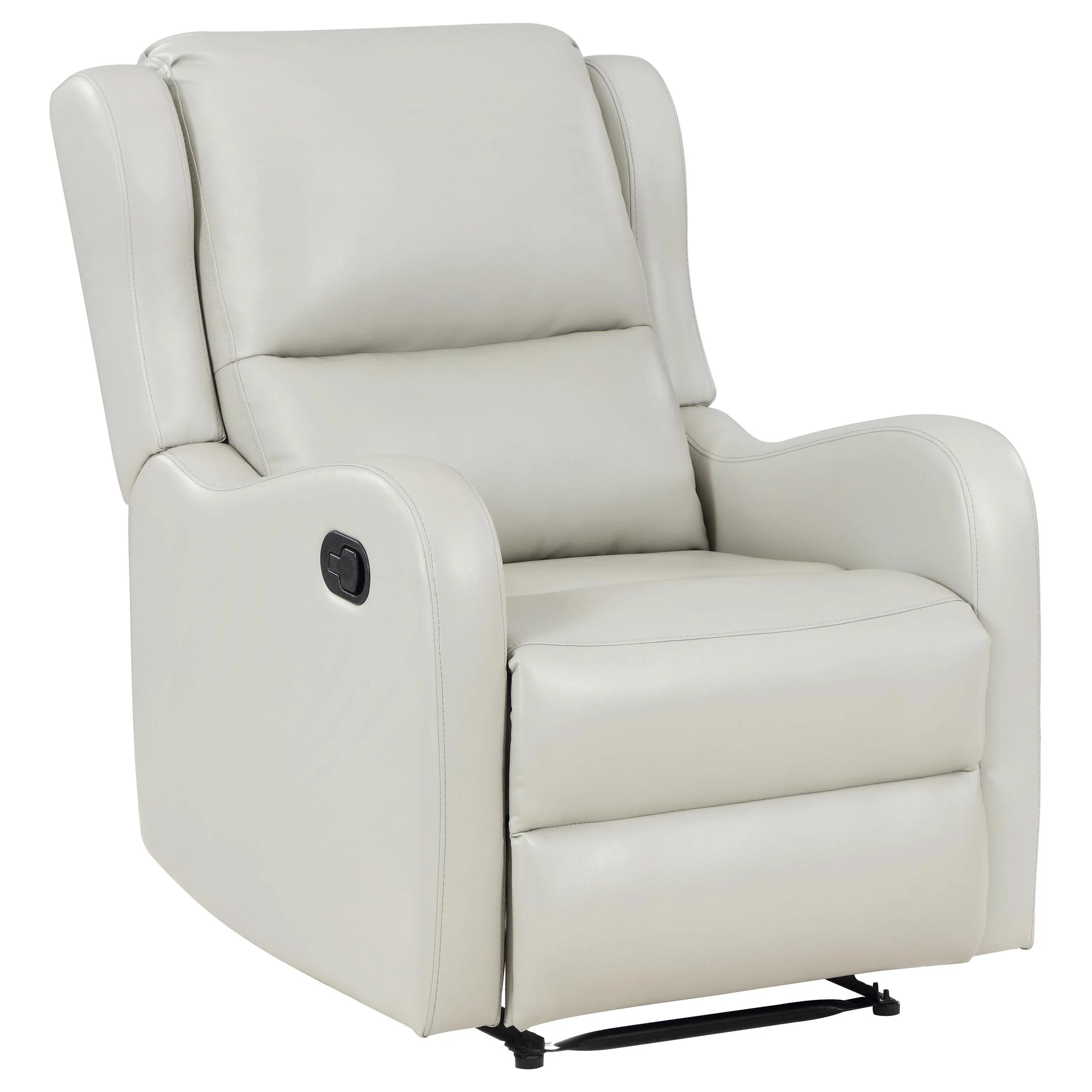 Coaster Furniture Kelsey 609373 Upholstered English Arm Recliner Chair - Ivory - Image 1
