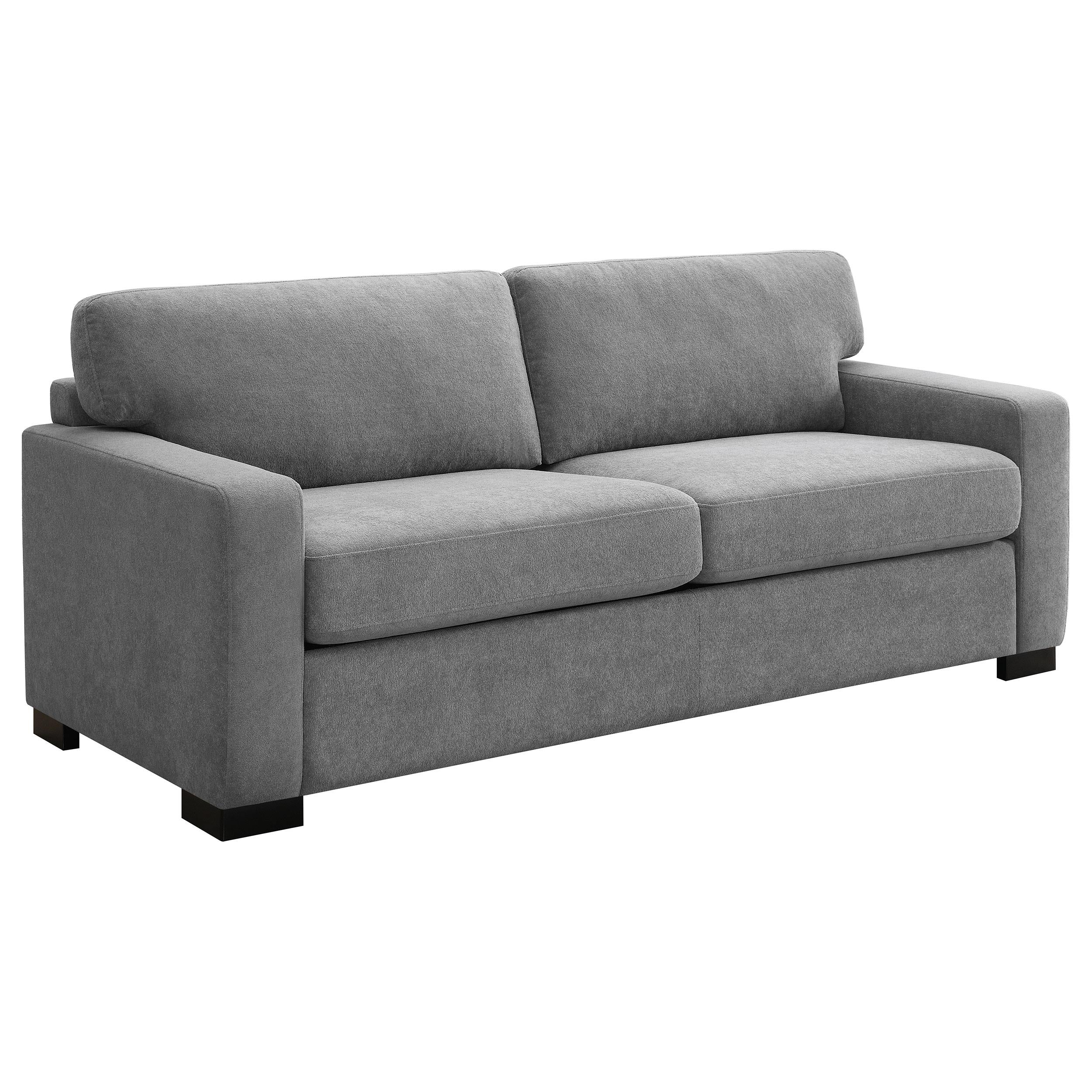 Coaster Furniture Simpson 360050 Upholstered Sofa Sleeper with Queen Mattress – Grey