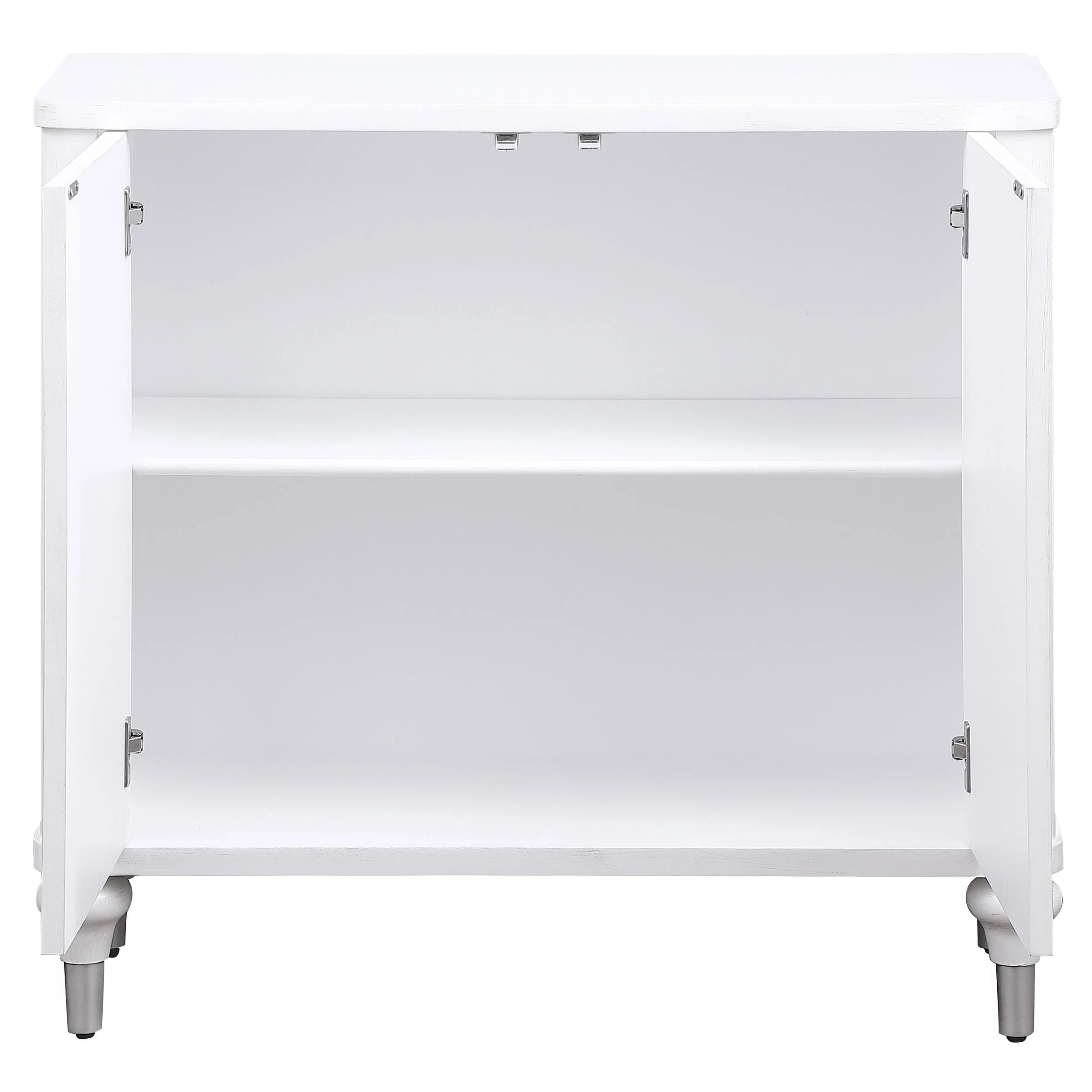 Coaster Furniture Cardella 950411 2-door Mandala Accent Cabinet - Distressed White - Image 3