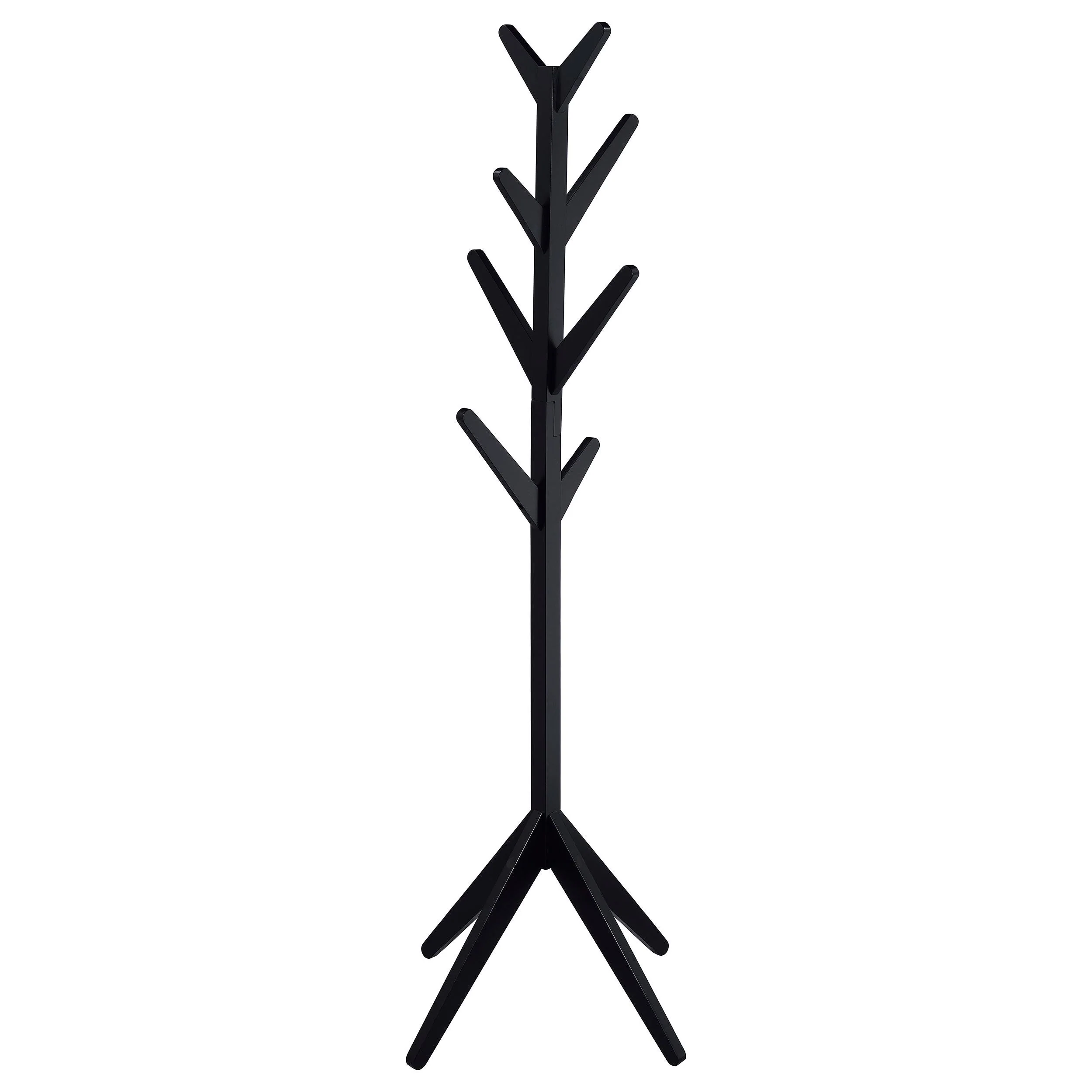 Coaster Furniture Margaret 983272 Solid Wood Coat Rack Clothing Hanger – Black