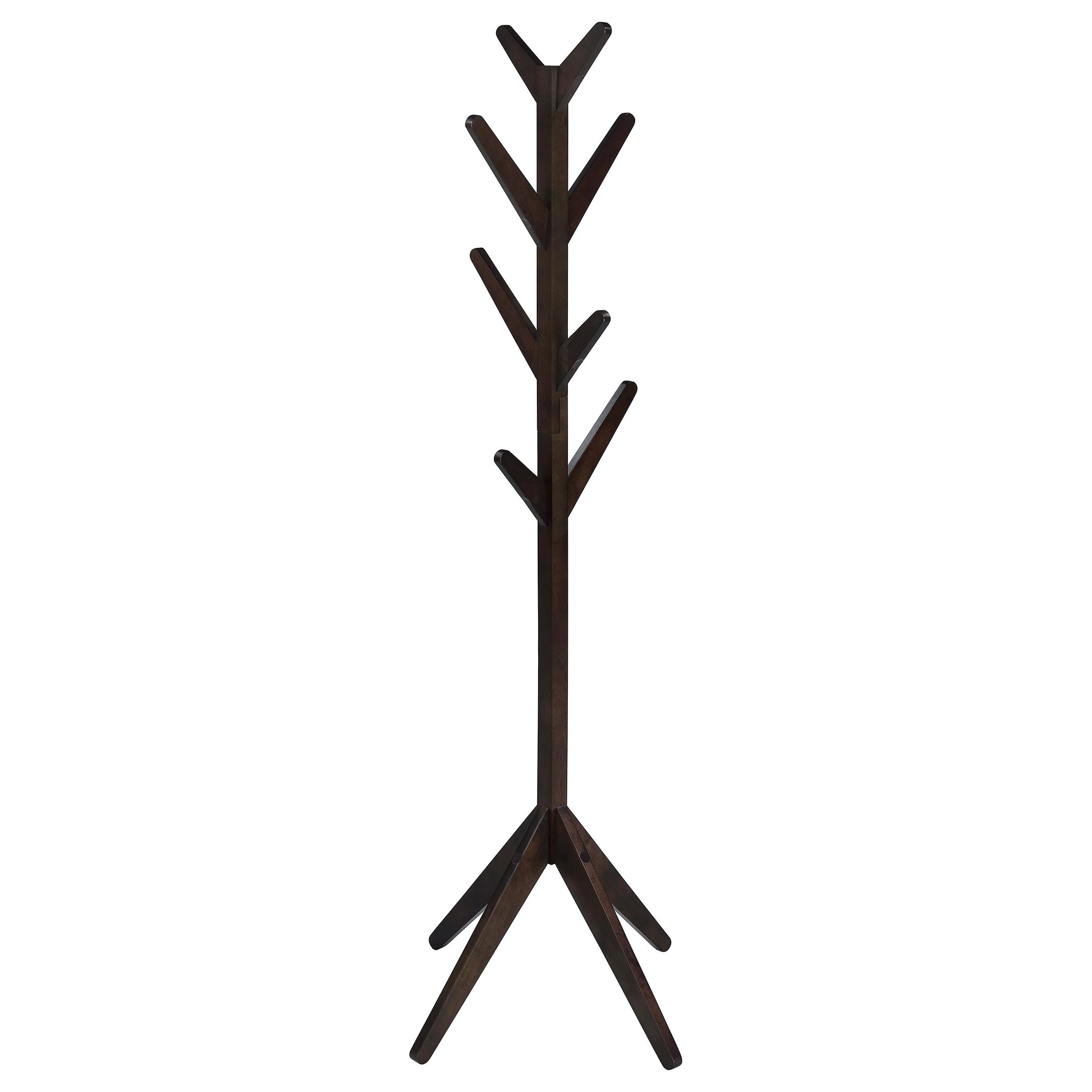 Coaster Furniture Margaret 983273 Solid Wood Coat Rack Clothing Hanger – Cappuccino
