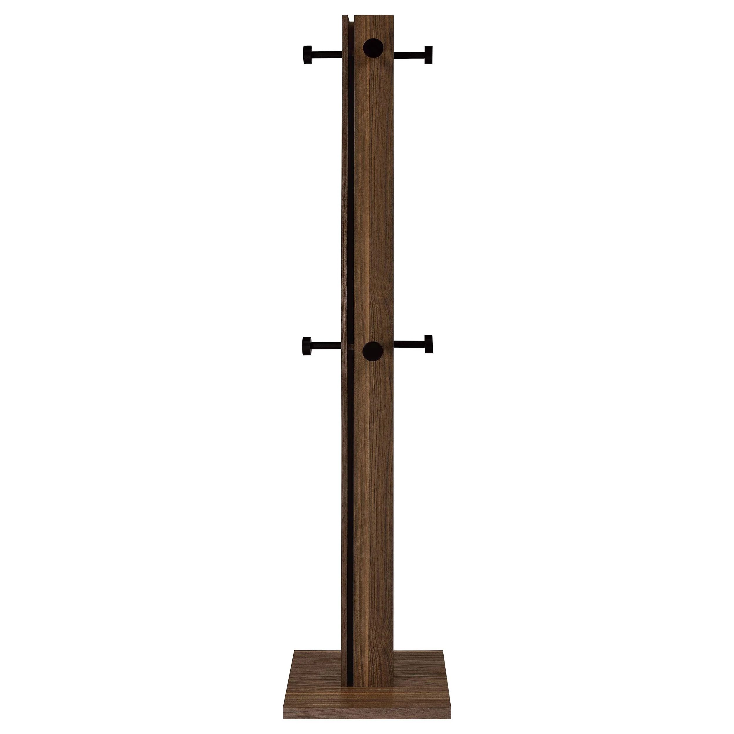 Coaster Furniture Rikkie 983281 Engineered Wood Coat Rack - Walnut - Image 2