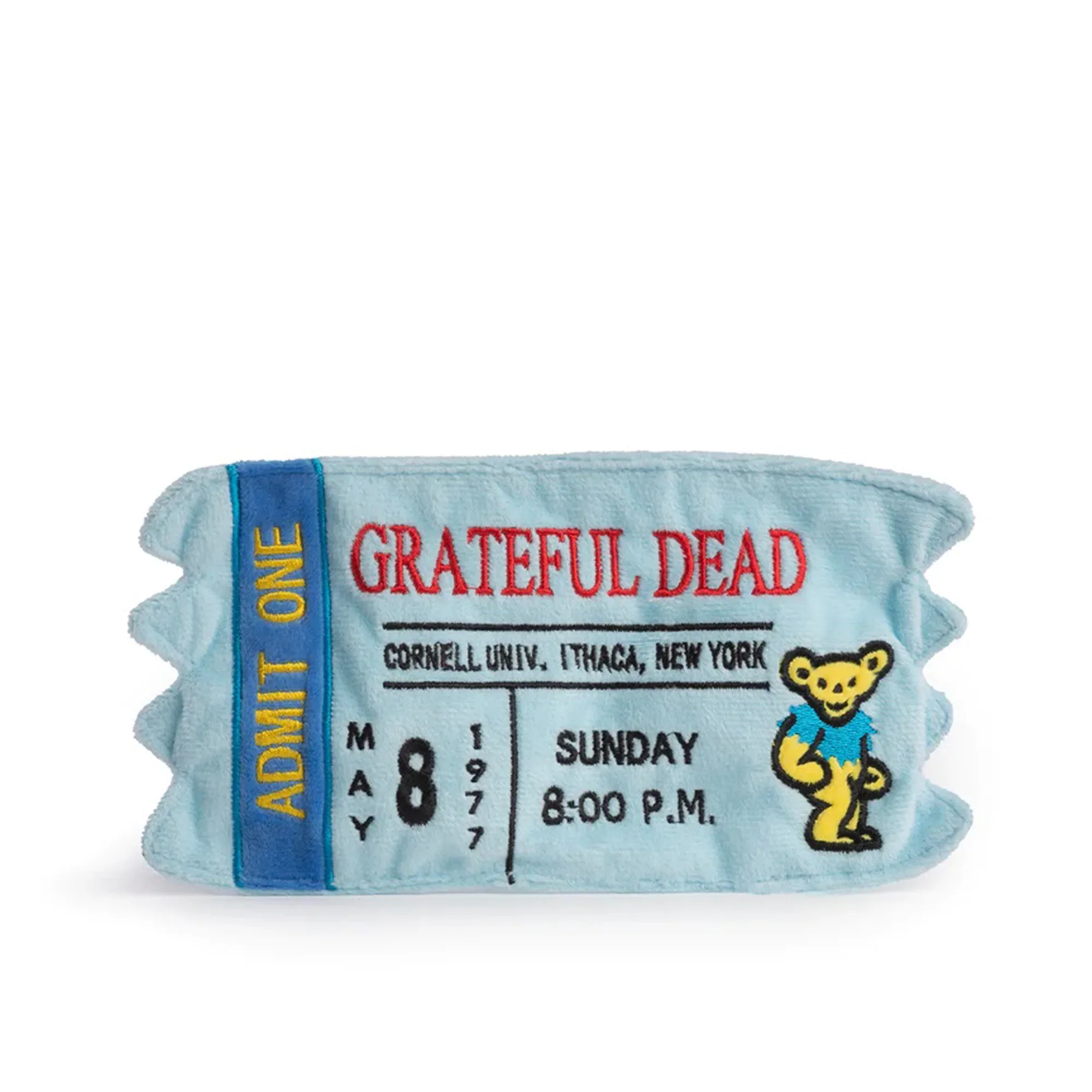 Fabdog Plush Dog Toy Grateful Dead Admission Ticket - Image 1