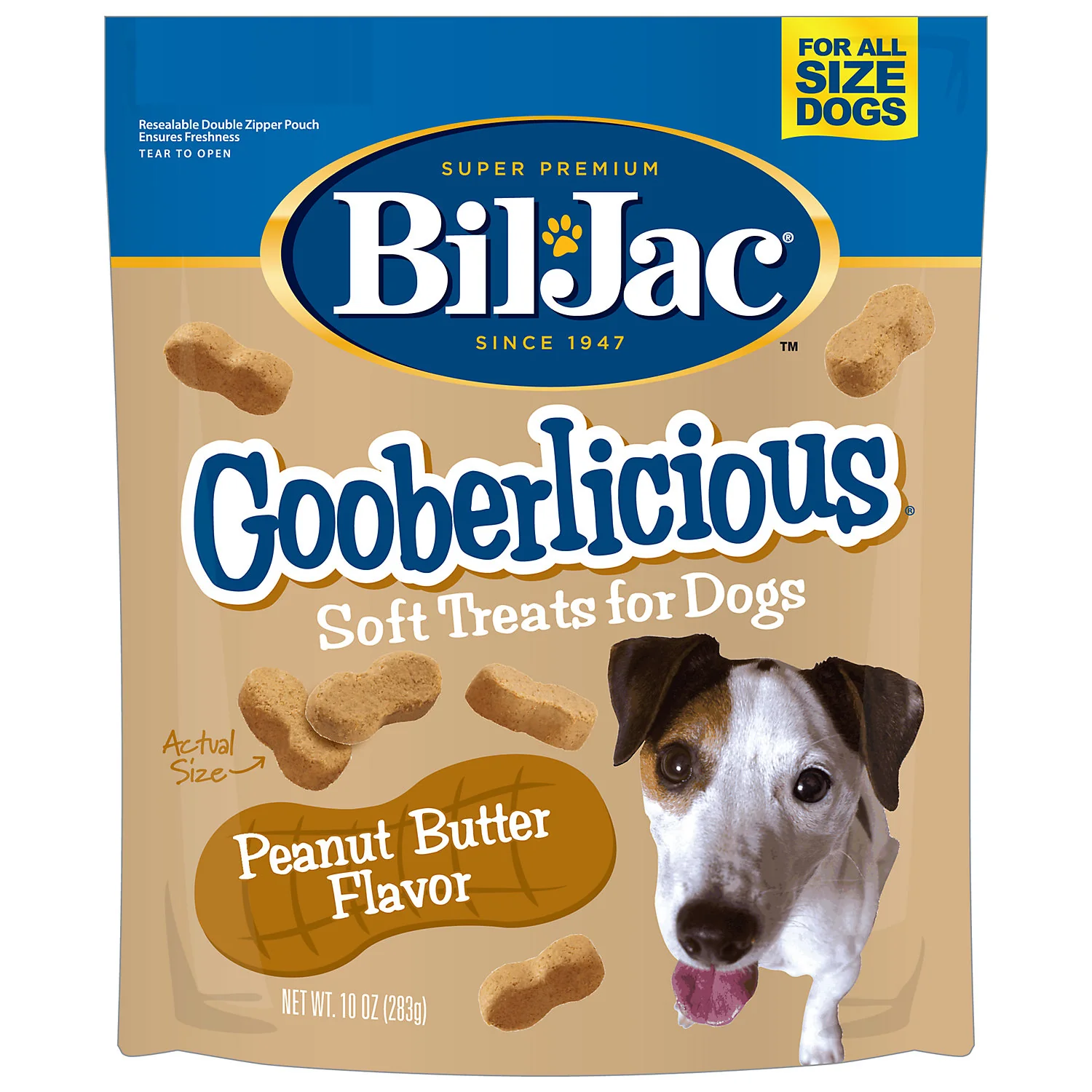 Bil-Jac Gooberlicious Peanut Butter Dog Treats 10oz - Image 1