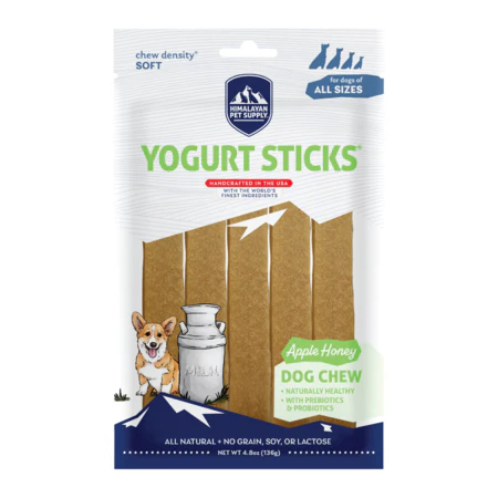 Himalayan Grain Free Dog Treat 4.8oz Yogurt Sticks Apple - Image 1