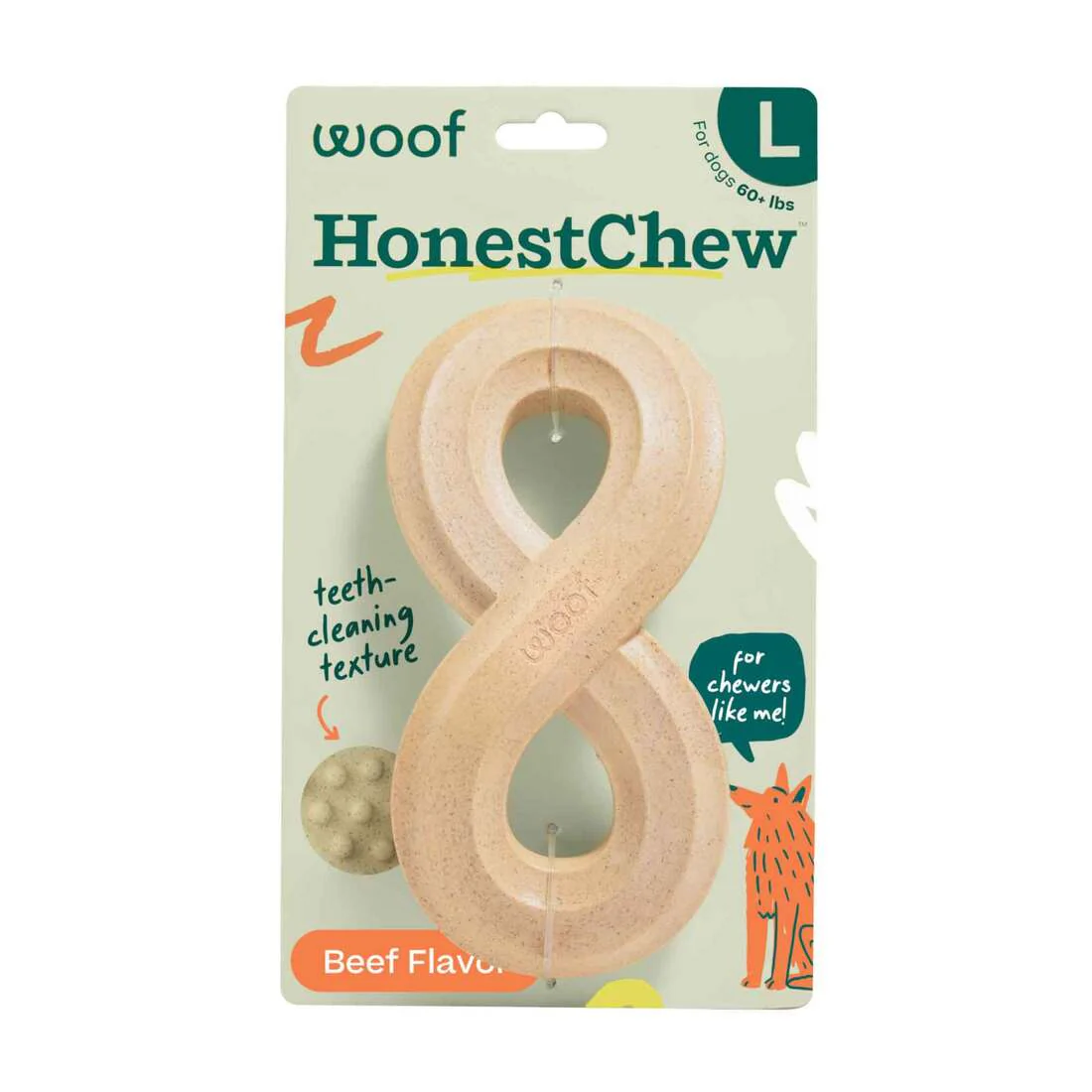 Woof Dog Toy HonestChew Infinity Bone Large - Image 1