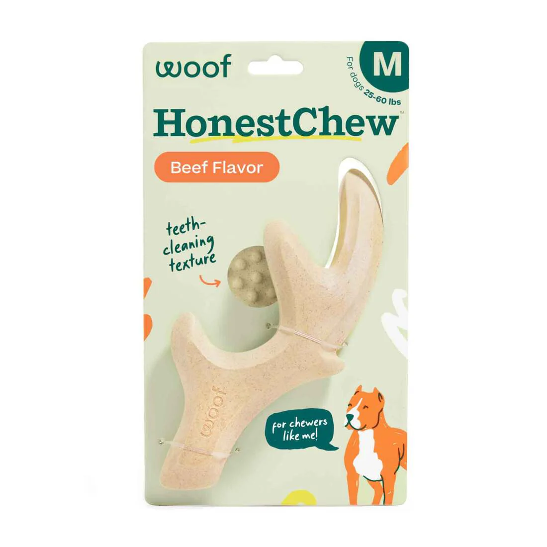 Woof Dog Honestchew Antler Chew Medium - Image 1