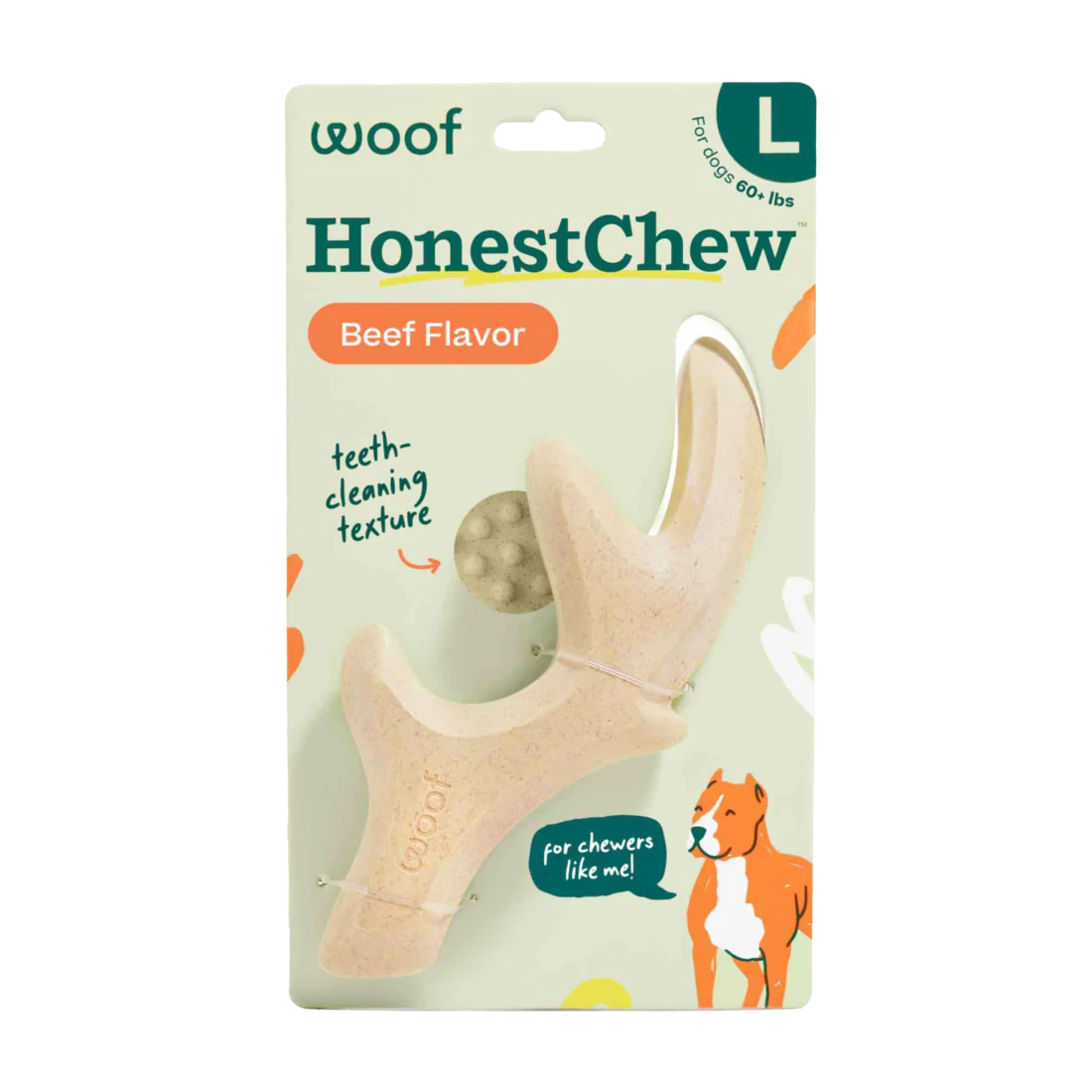 Woof Dog Honestchew Antler Chew Large - Image 1