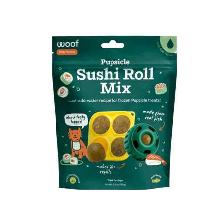 Woof Dog Treat Pupsicle Treat Mix Sushi Roll 5.5 oz - Image 1
