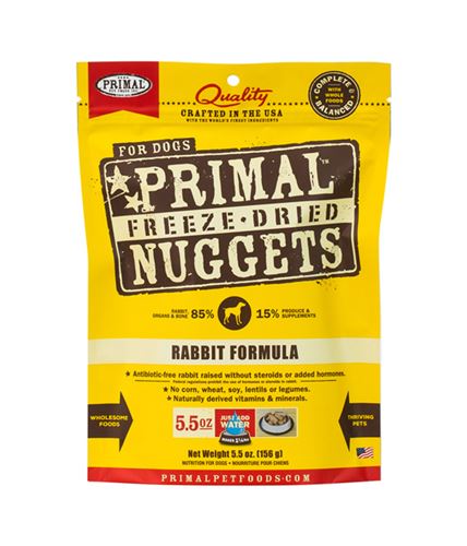Rabbit Formula Grain-Free Freeze-Dried Dog Food, 5.5 oz - Image 1