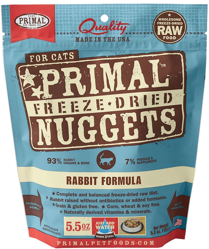 Rabbit Formula Grain-Free Freeze-Dried Cat Food, 5.5 oz - Image 1