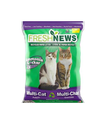 Fresh News Multicat Cat Litter Pellets 25lb - Image 1