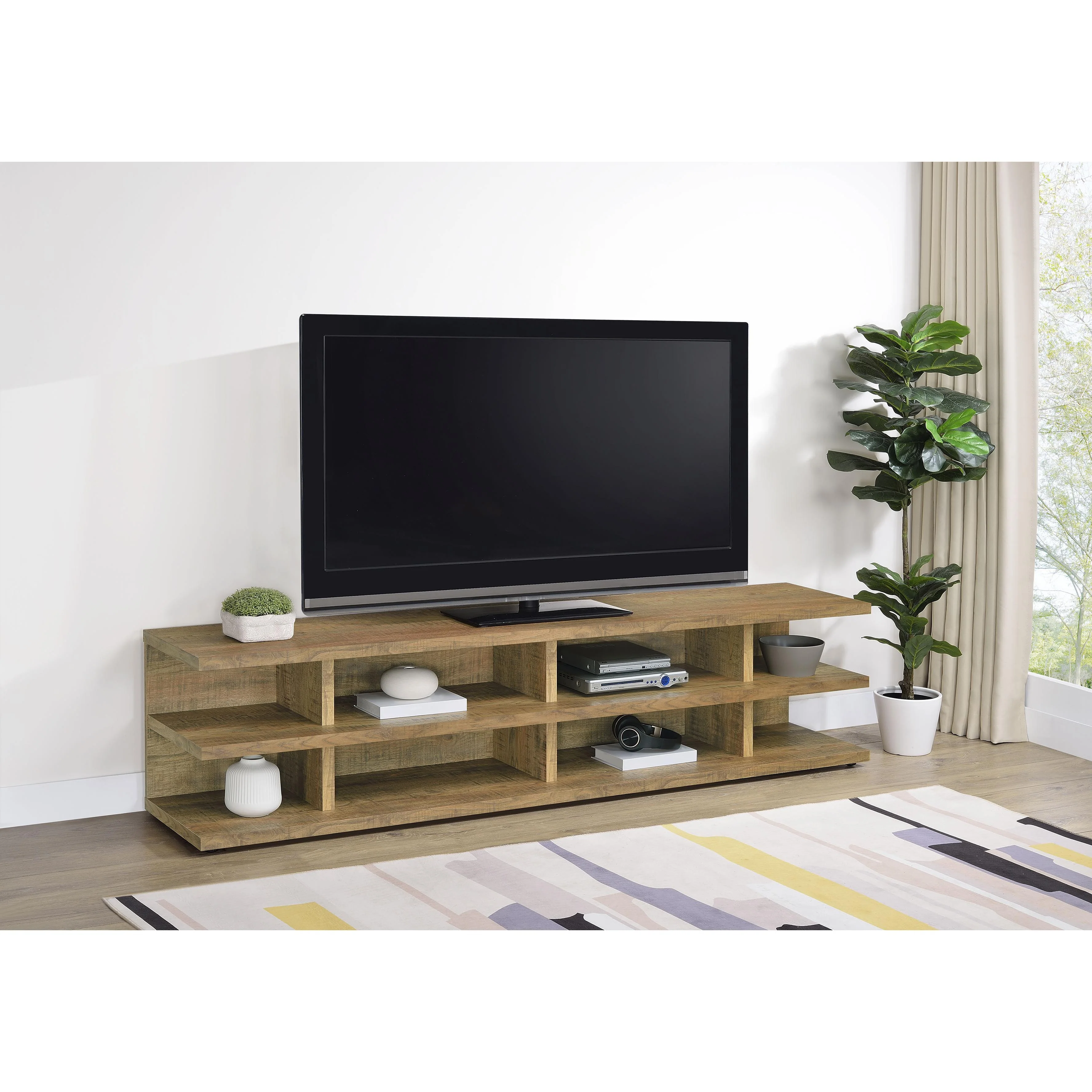 Coaster Furniture Cartmill 710543 78-inch 2-tier TV Stand Media Console - Mango - Image 2