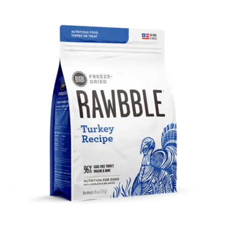 Bixbi Rawbble Freeze Dried Dog 4.5oz Turkey - Image 1