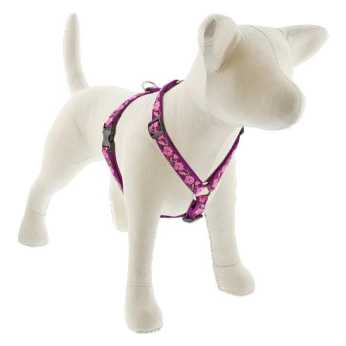 Lupine Pet Dog 3/4 In In Wide 14-24 In Roman Harness Original Designs Rose Garden - Image 1