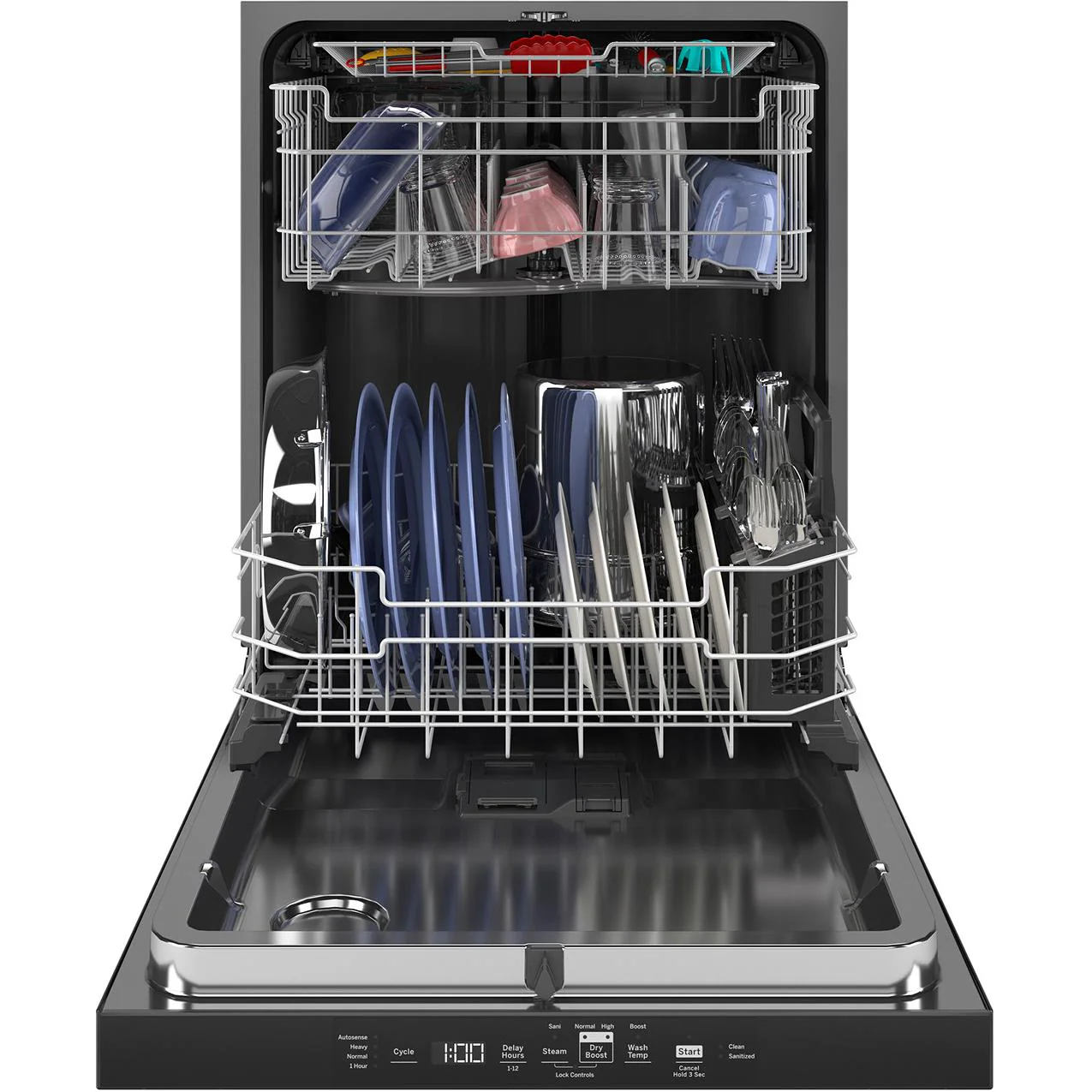 GE ENERGY STAR® Top Control Hybrid Tub Dishwasher with Third Rack GDT595HYYFS - Image 3