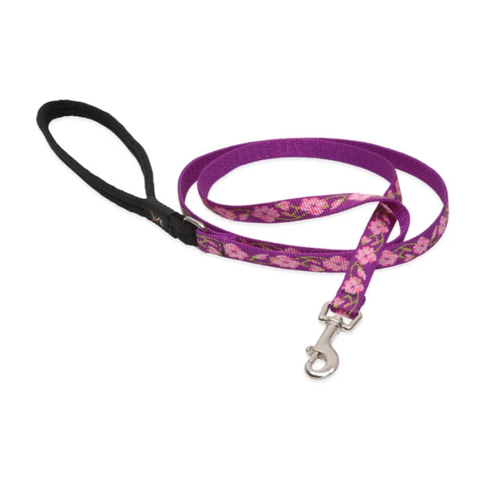 Lupine Pet Dog 2 Ft Long 3/4 In Leash Original Designs Rose Garden - Image 1