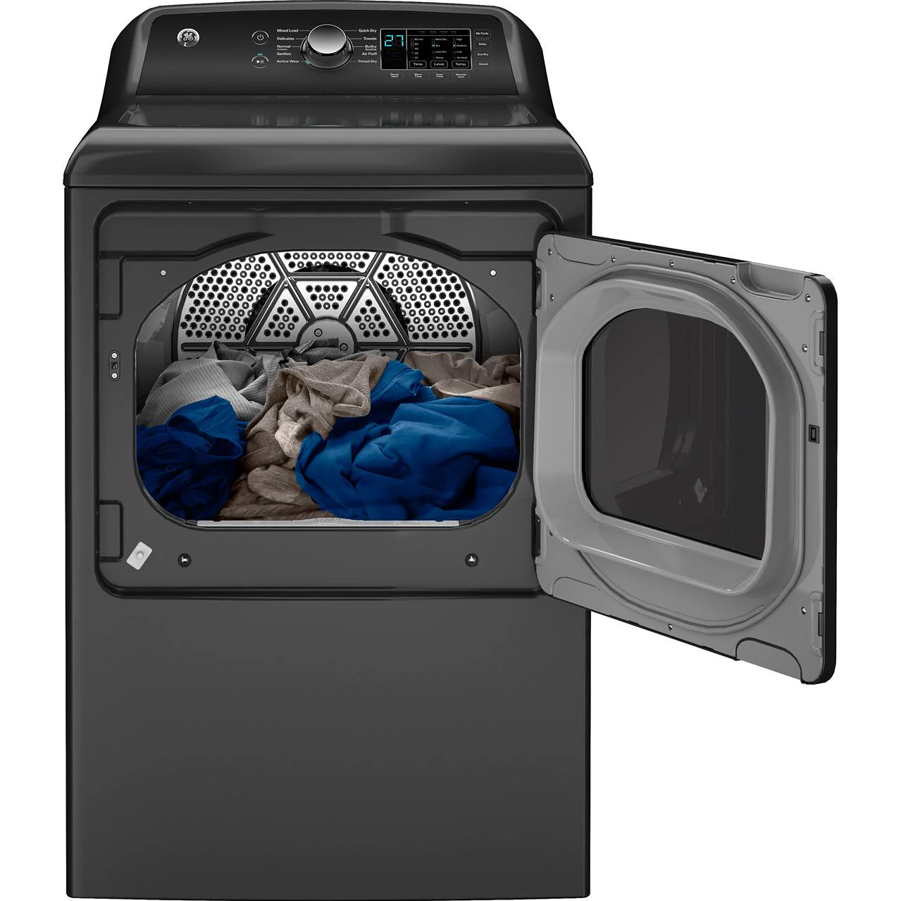 GE 7.4 cu. ft. Capacity Electric Dryer with Up To 120 ft. Venting and Sensor Dry GTD58EBPVDG - Image 2