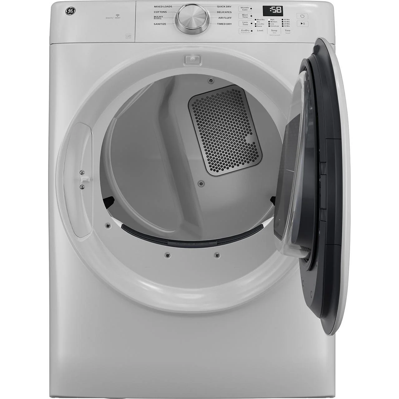 GE 7.8 cu. ft. Smart Electric Dryer with WiFi Powered by SmartHQ™ GFD35ESSYWW - Image 2