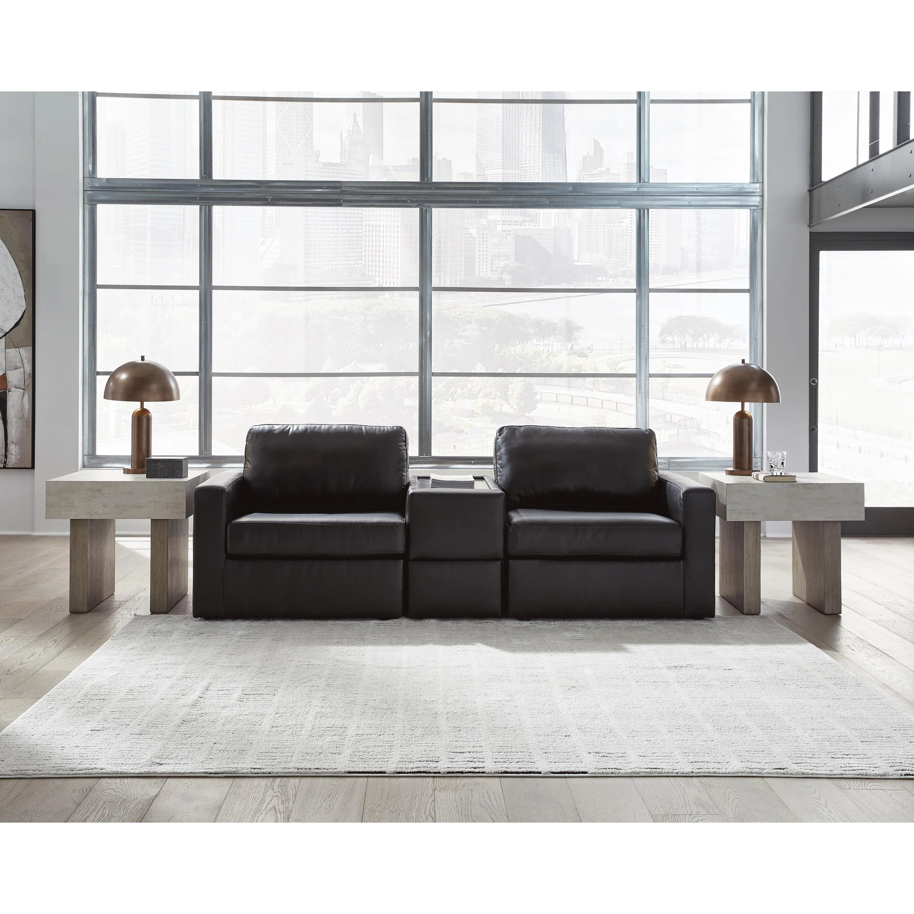 Signature Design by Ashley ModMax II 74305S3 3 pc Sectional Sofa with Storage Console - Image 1
