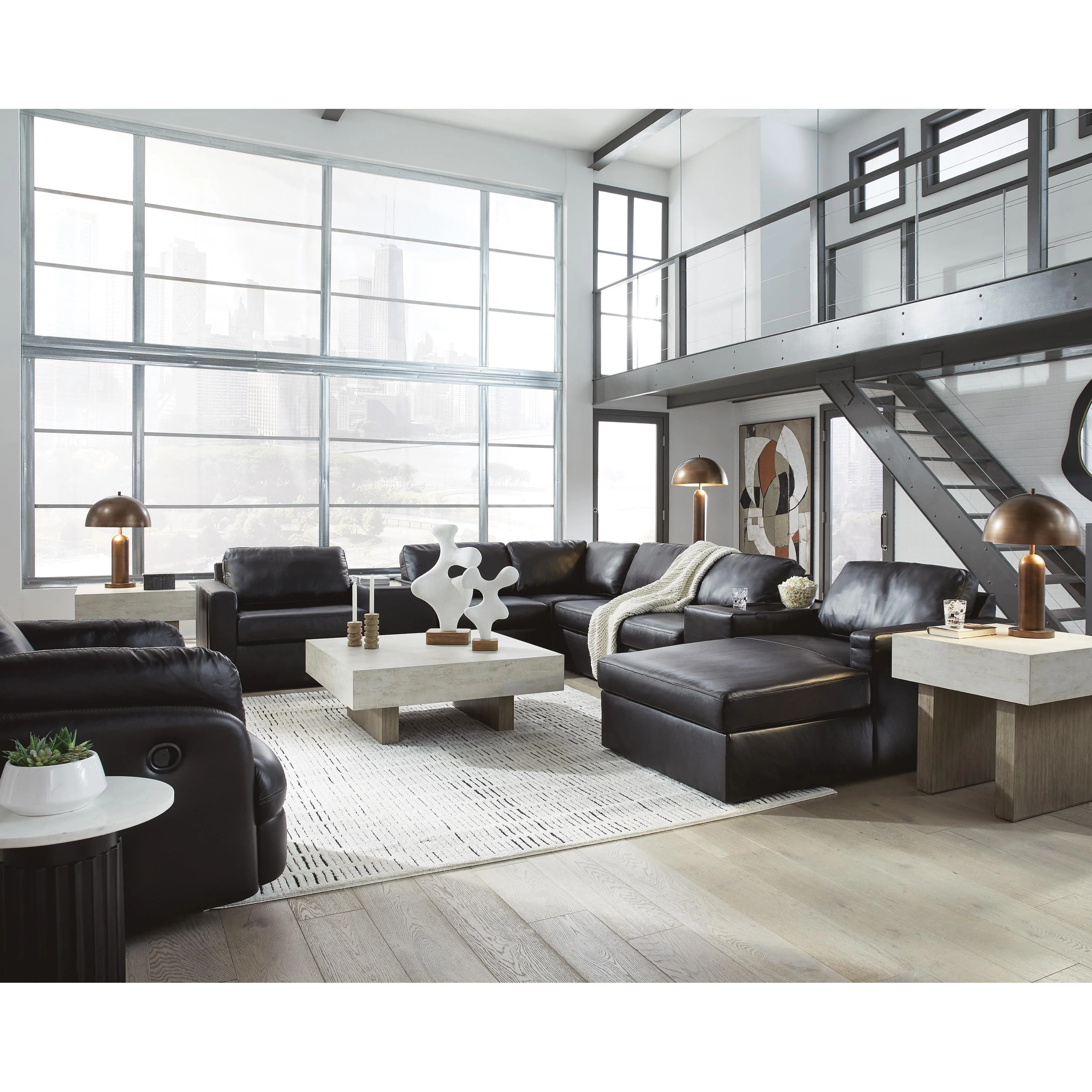 Signature Design by Ashley ModMax II 74305S42 8 pc Sectional with Chaise and Storage Consoles - Image 3