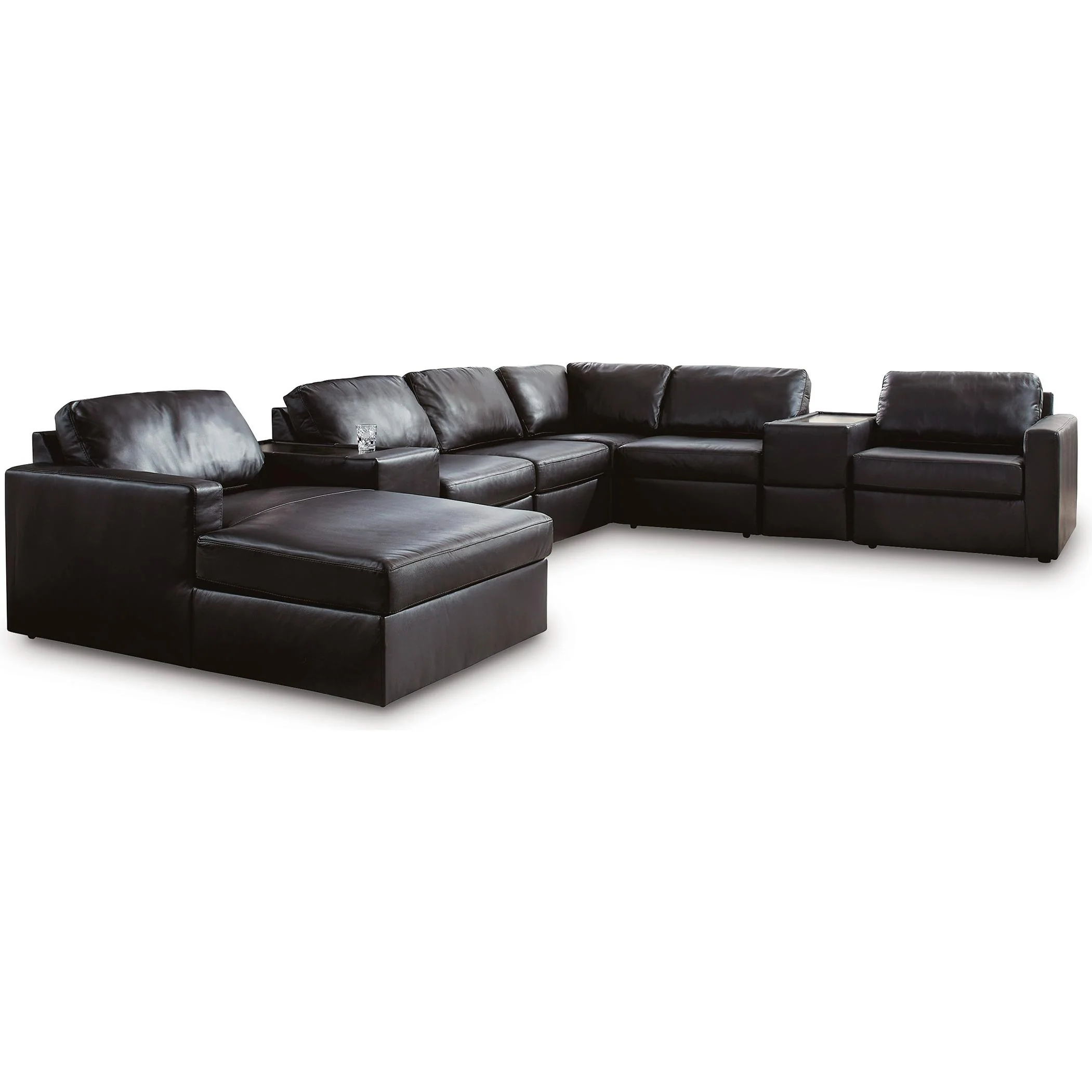 Signature Design by Ashley ModMax II 74305S43 8 pc Sectional with Chaise and Storage Consoles - Image 1