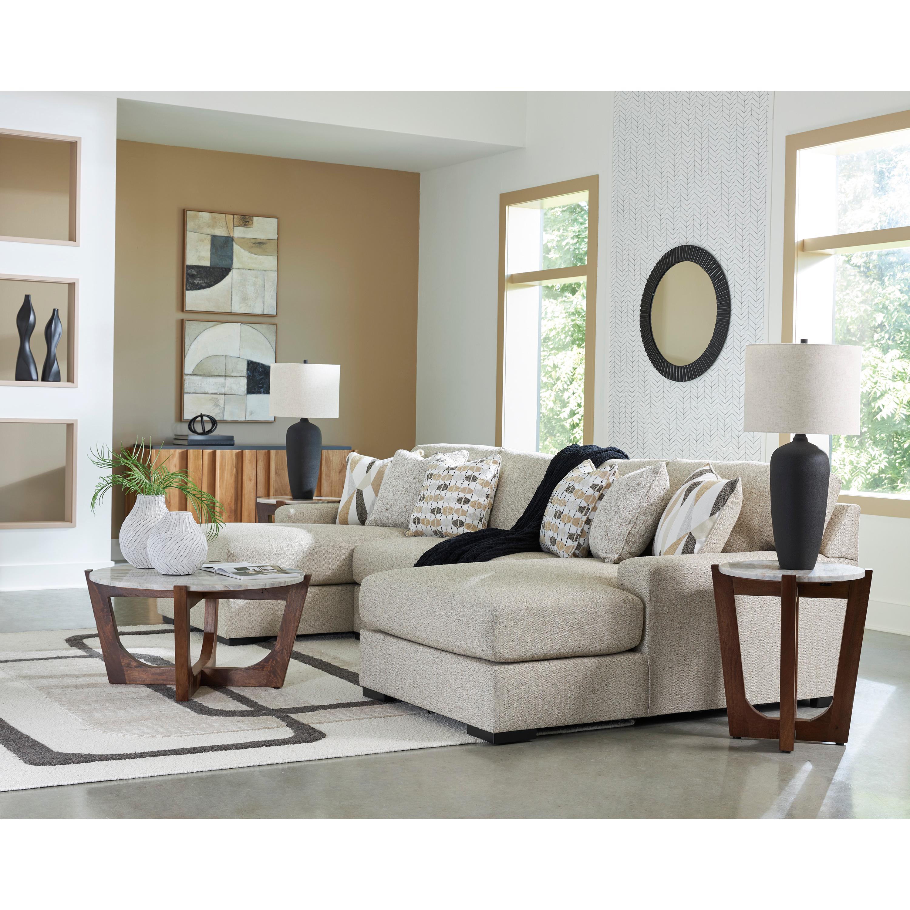 Benchcraft Laurelgrove 75105S7 3 pc Double Chaise Sectional - Image 3