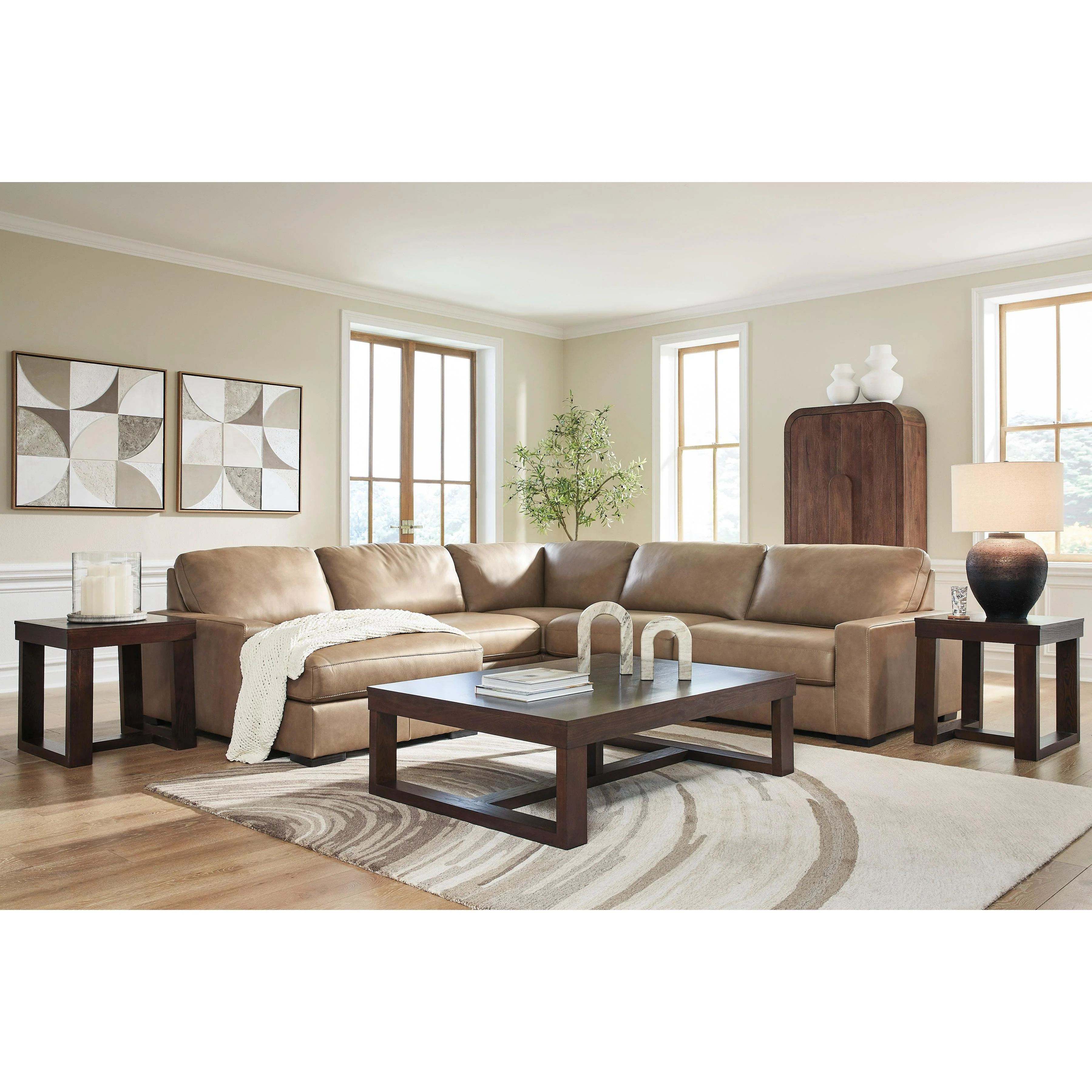 Benchcraft Veronella 76106S12 5 pc Sectional with Chaise - Image 3