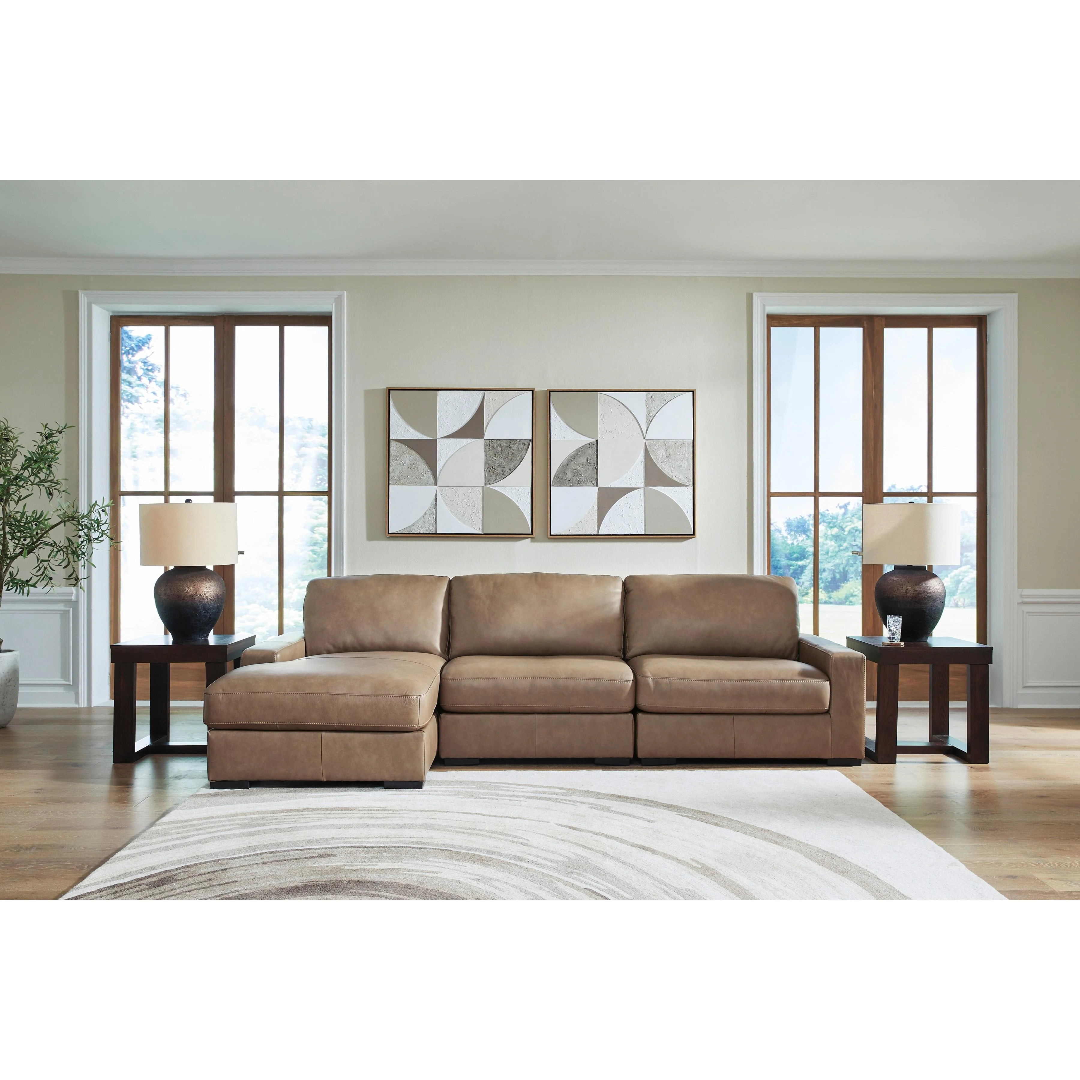 Benchcraft Veronella 76106S5 3 pc Sectional with Chaise - Image 2