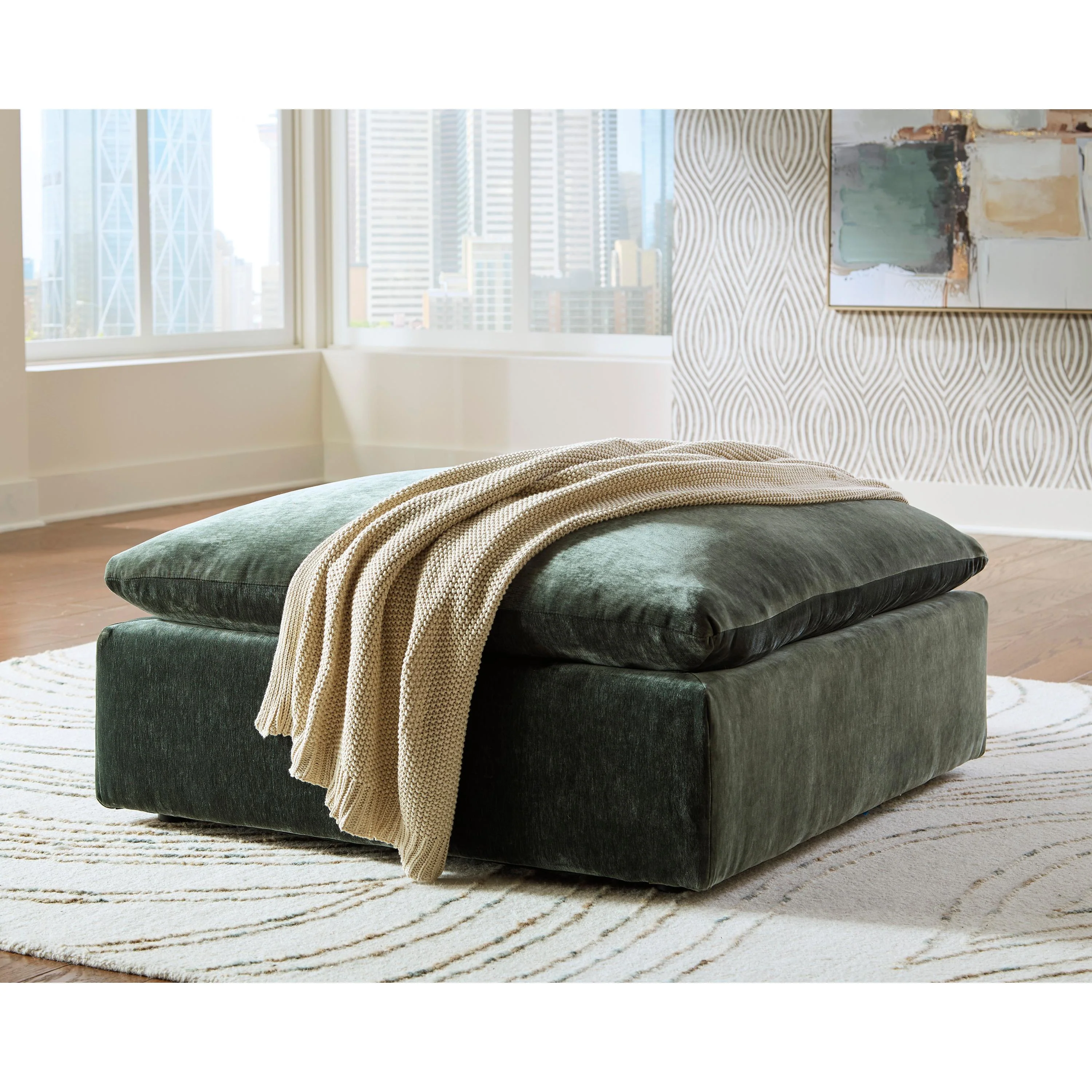 Benchcraft Carriage View 7800108 Oversized Accent Ottoman - Image 3