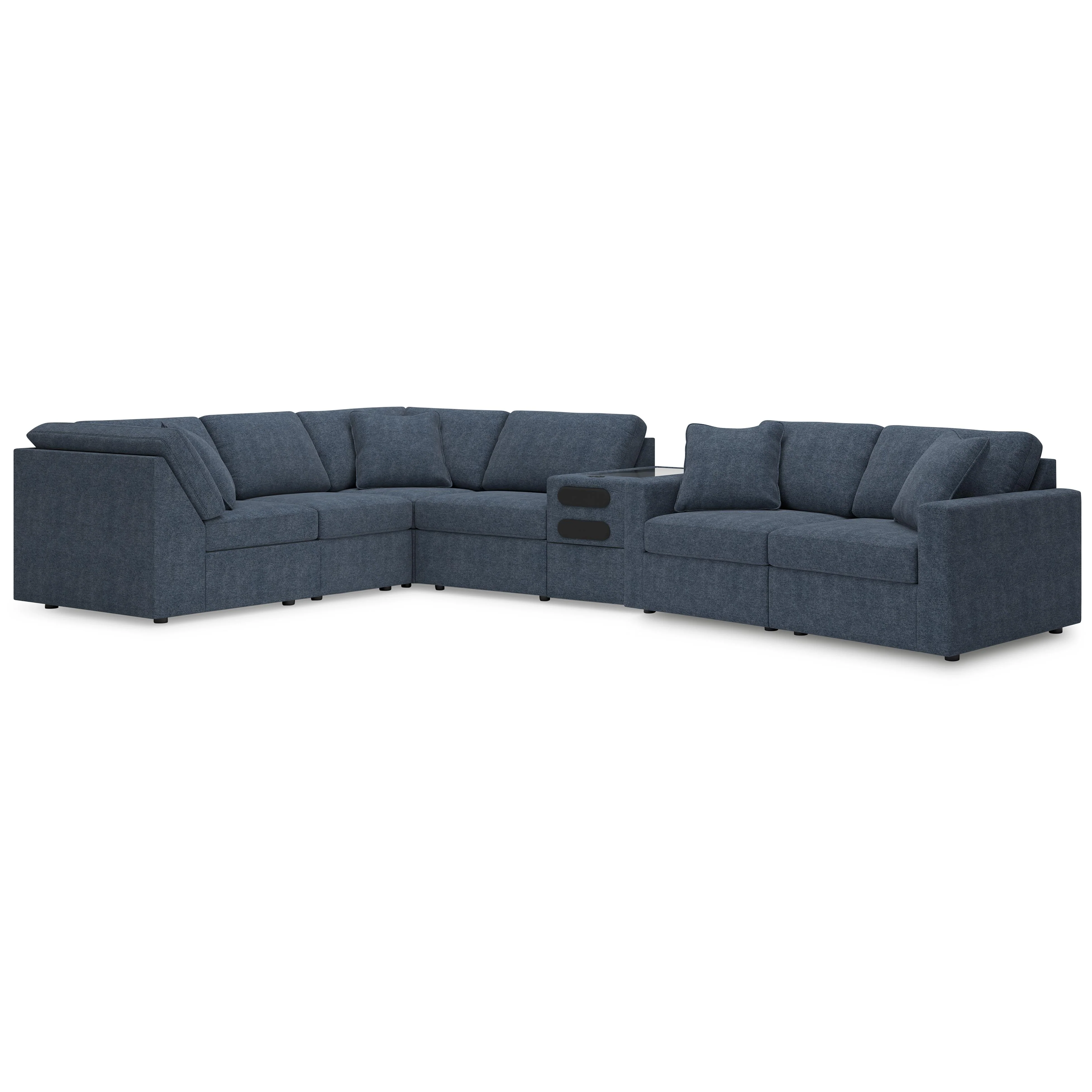 Signature Design by Ashley Modmax 92121S75 7 pc Sectional with Audio Console