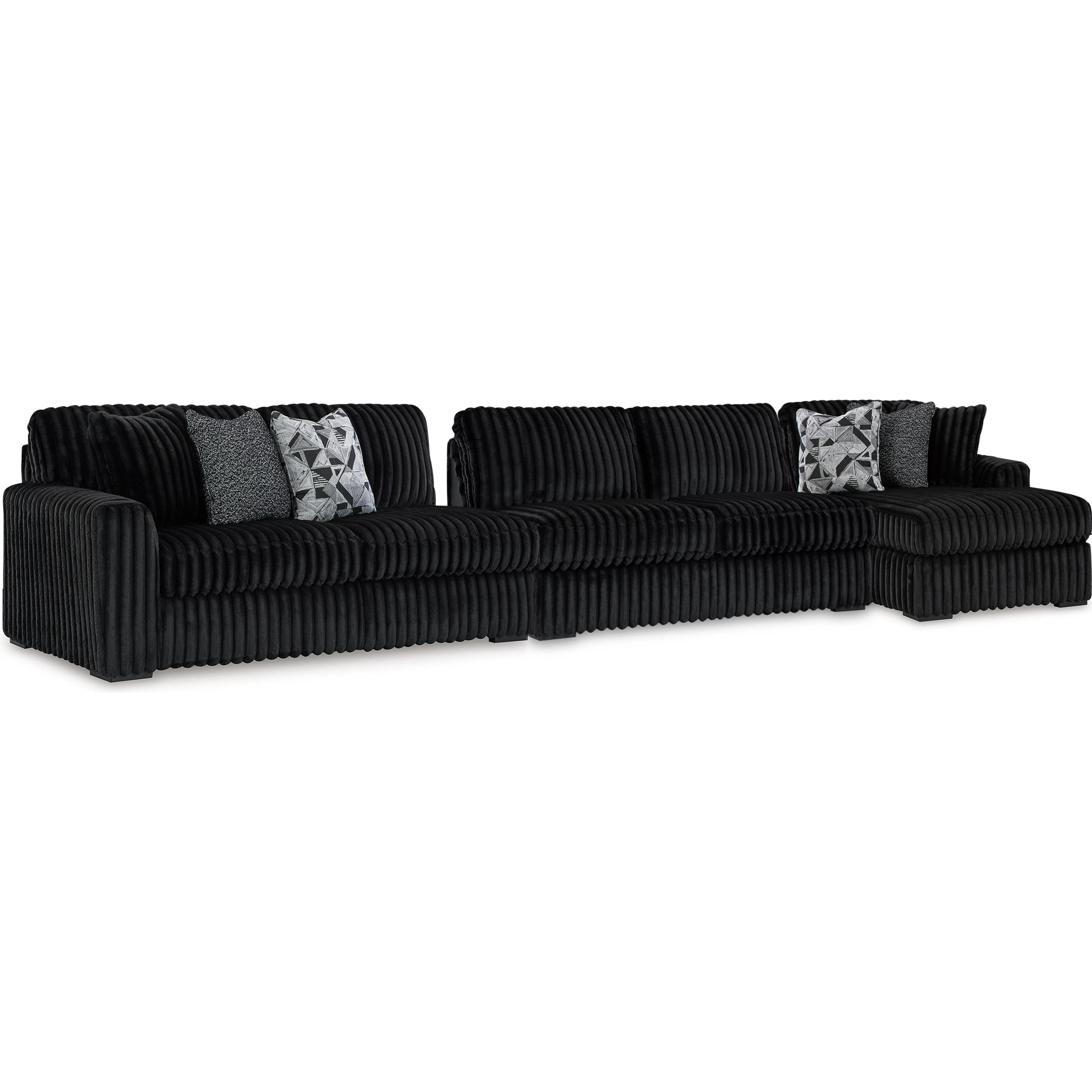 Signature Design by Ashley Midnight-Madness 98103S9 3 pc Sectional with Chaise - Image 1